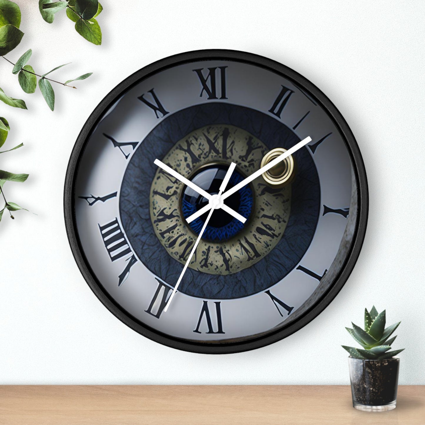 Steampunk Eyes Analog Wall Clock design 4/4