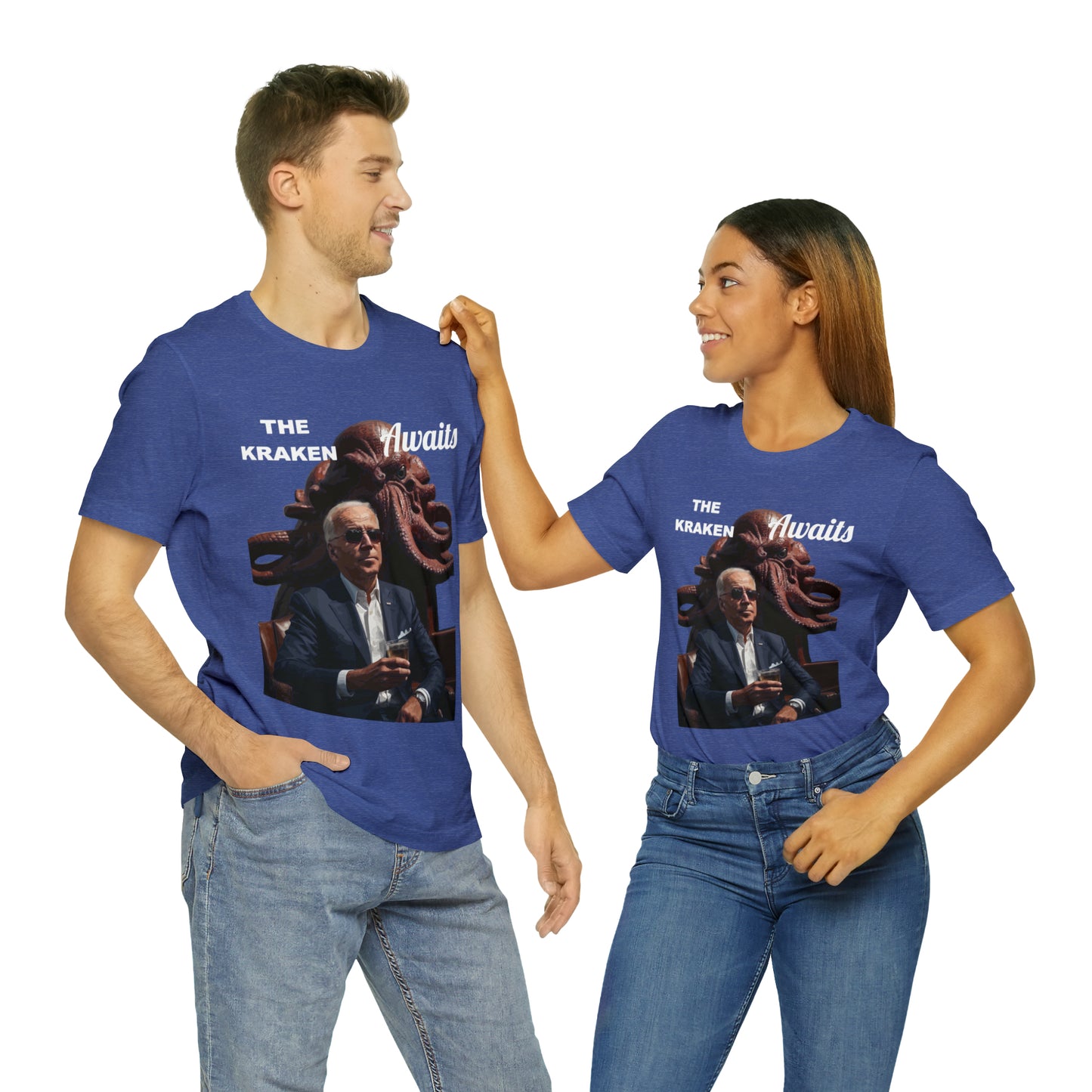 The Kraken Awaits Joe Biden tee shirt Unisex Jersey Short Sleeve Tee Powell release joe biden voter fraud trump t-shirt