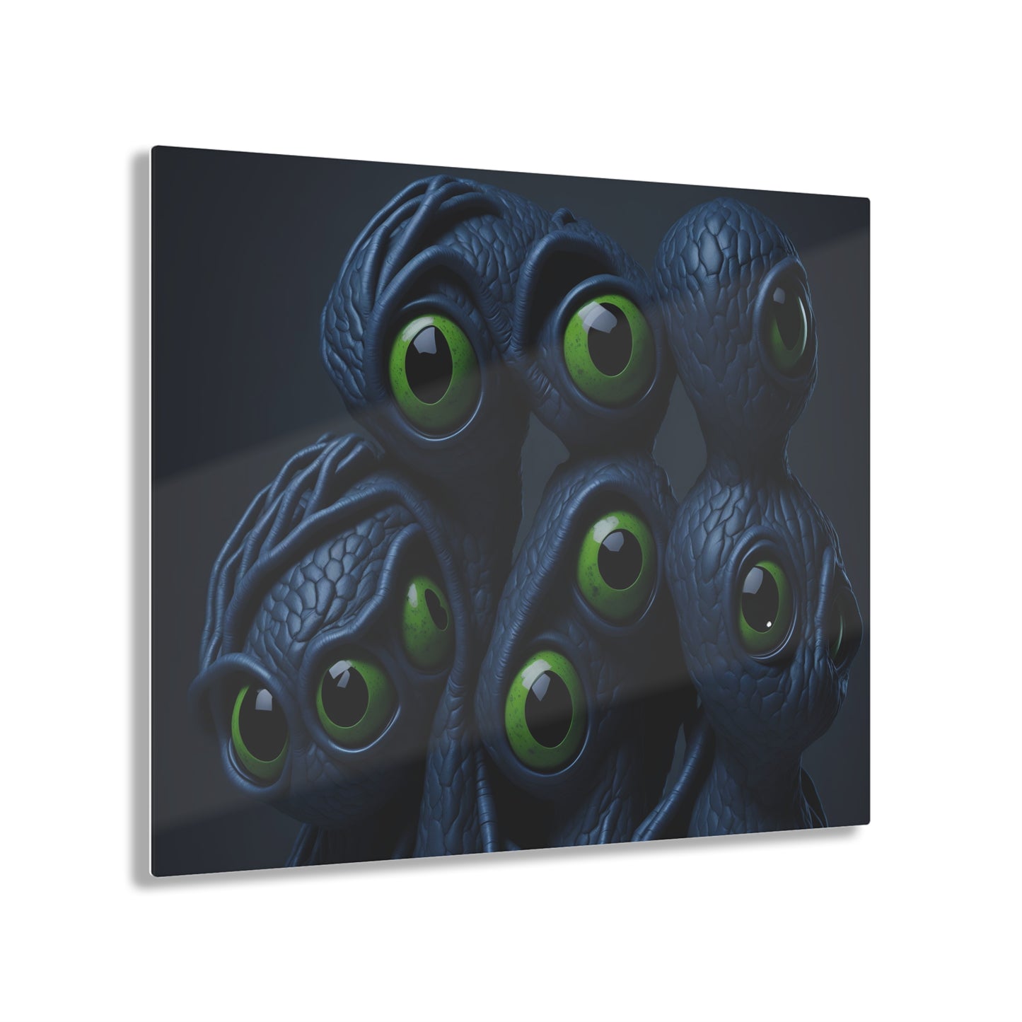 Besties in space Acrylic alien Wall Art Panels for best friends as gifts or for the kids room design v7