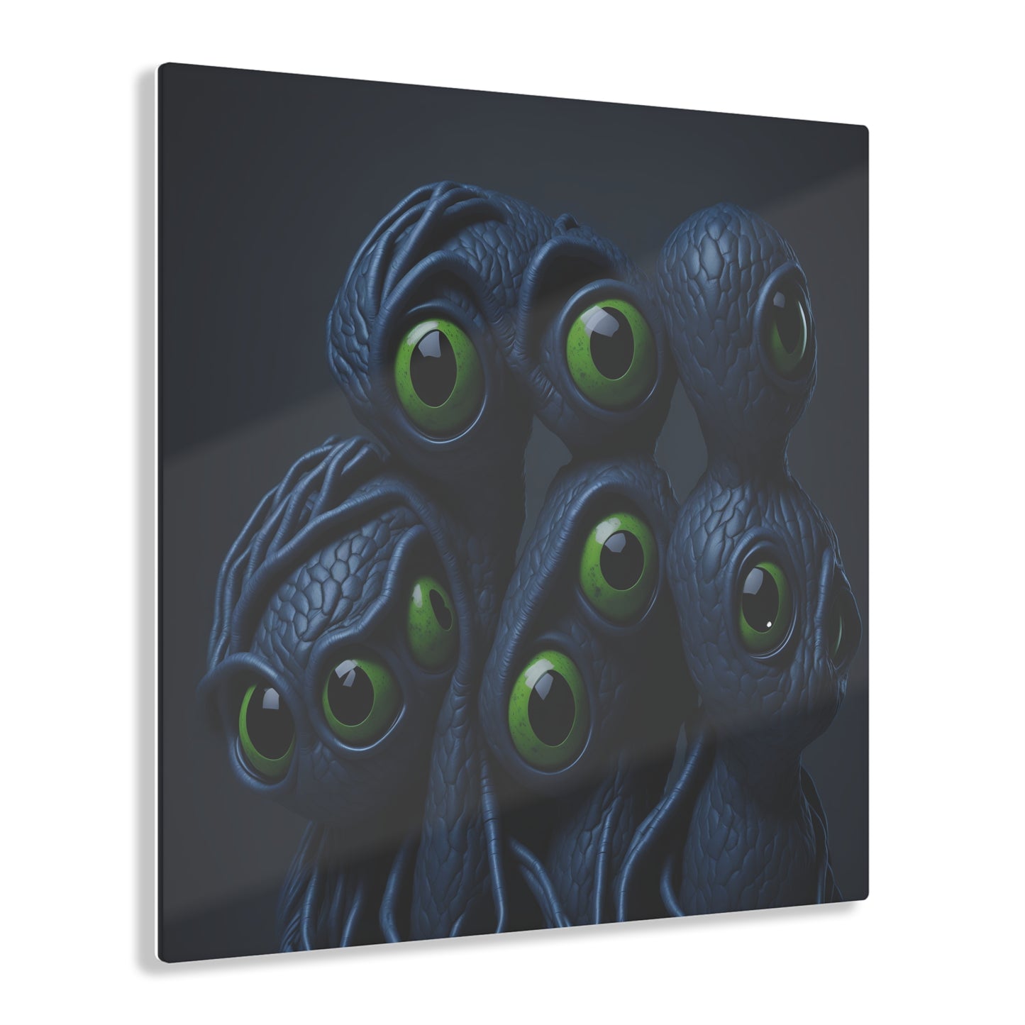 Besties in space Acrylic alien Wall Art Panels for best friends as gifts or for the kids room design v7