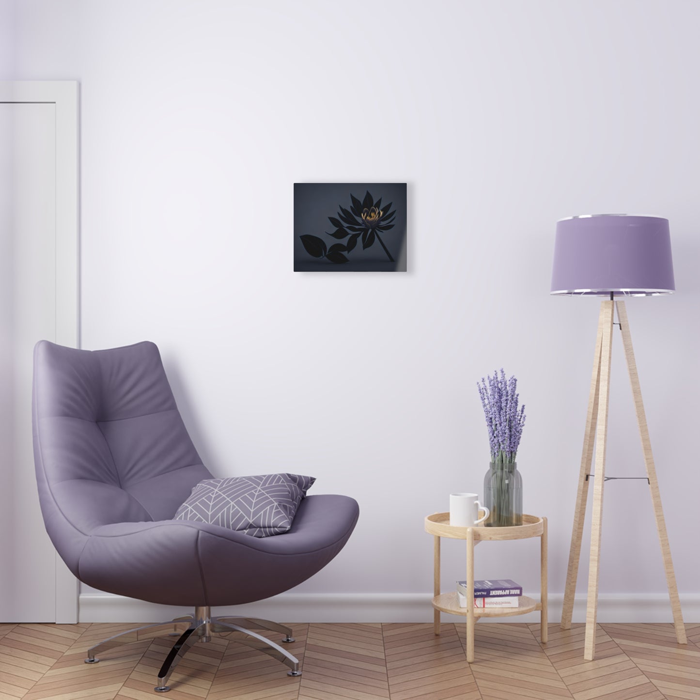 Dark Flower Acrylic Wall art Collection of Wall Art Panels portraying dark flowers with a gothic theme for those dark art lovers 1/6