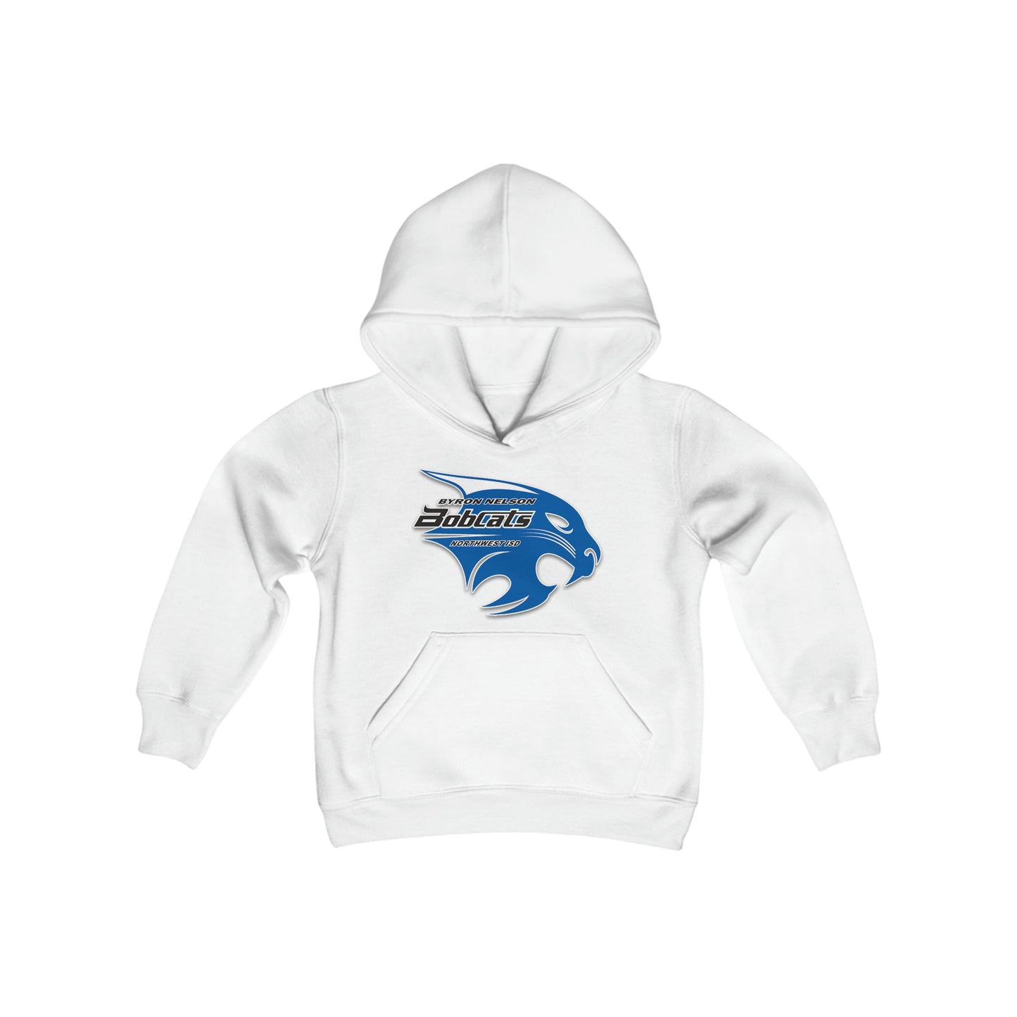 Byron Nelson Bobcats NWISD Youth Heavy Blend Hooded Sweatshirt available in 9 colors