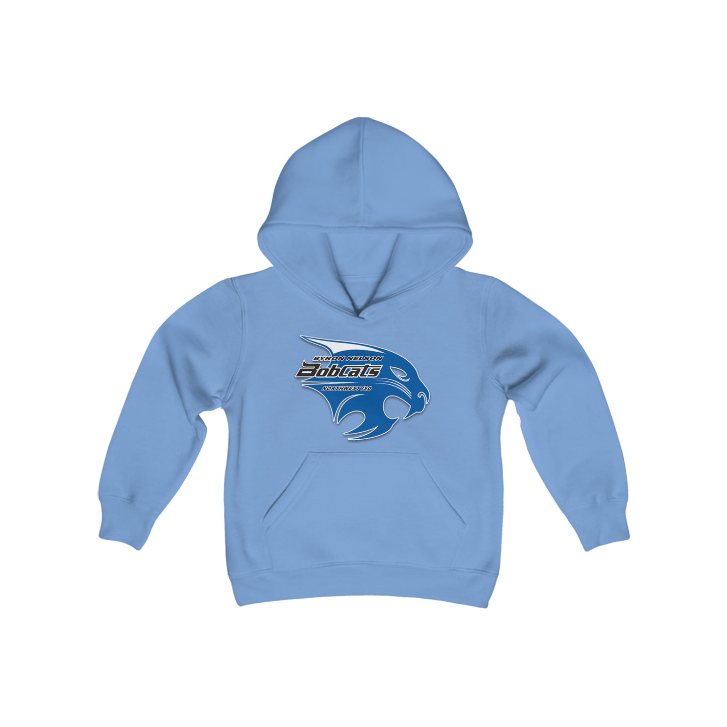 Byron Nelson Bobcats NWISD Youth Heavy Blend Hooded Sweatshirt available in 9 colors