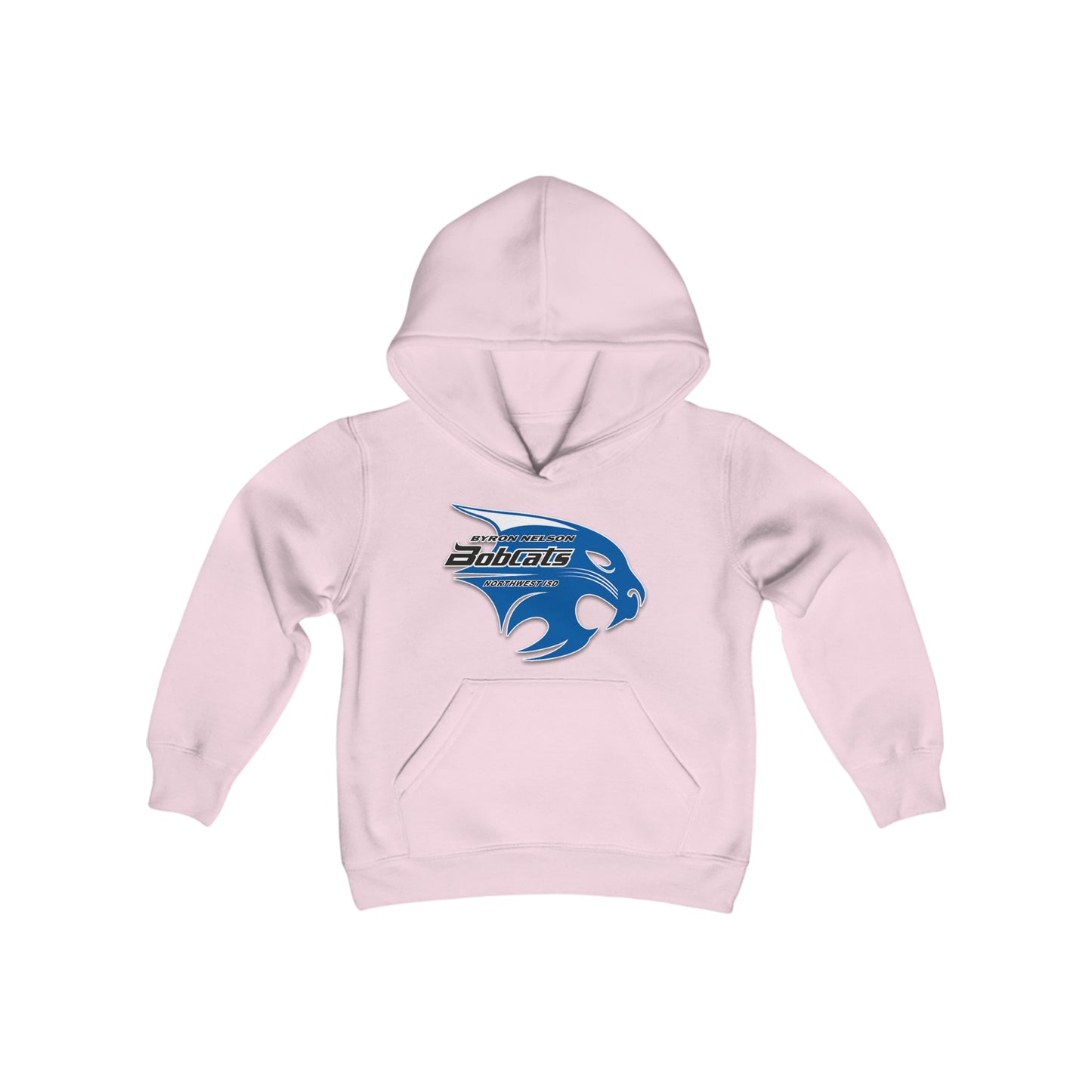 Byron Nelson Bobcats NWISD Youth Heavy Blend Hooded Sweatshirt available in 9 colors