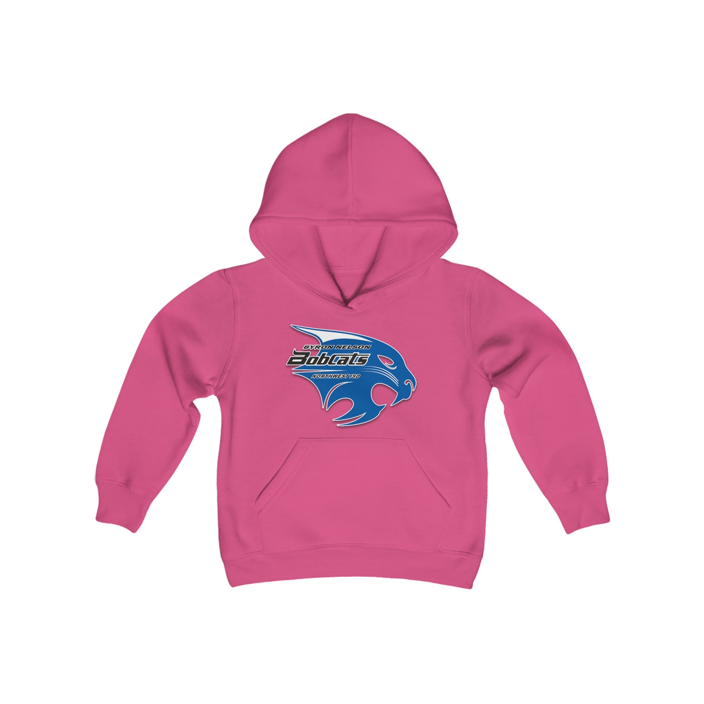 Byron Nelson Bobcats NWISD Youth Heavy Blend Hooded Sweatshirt available in 9 colors