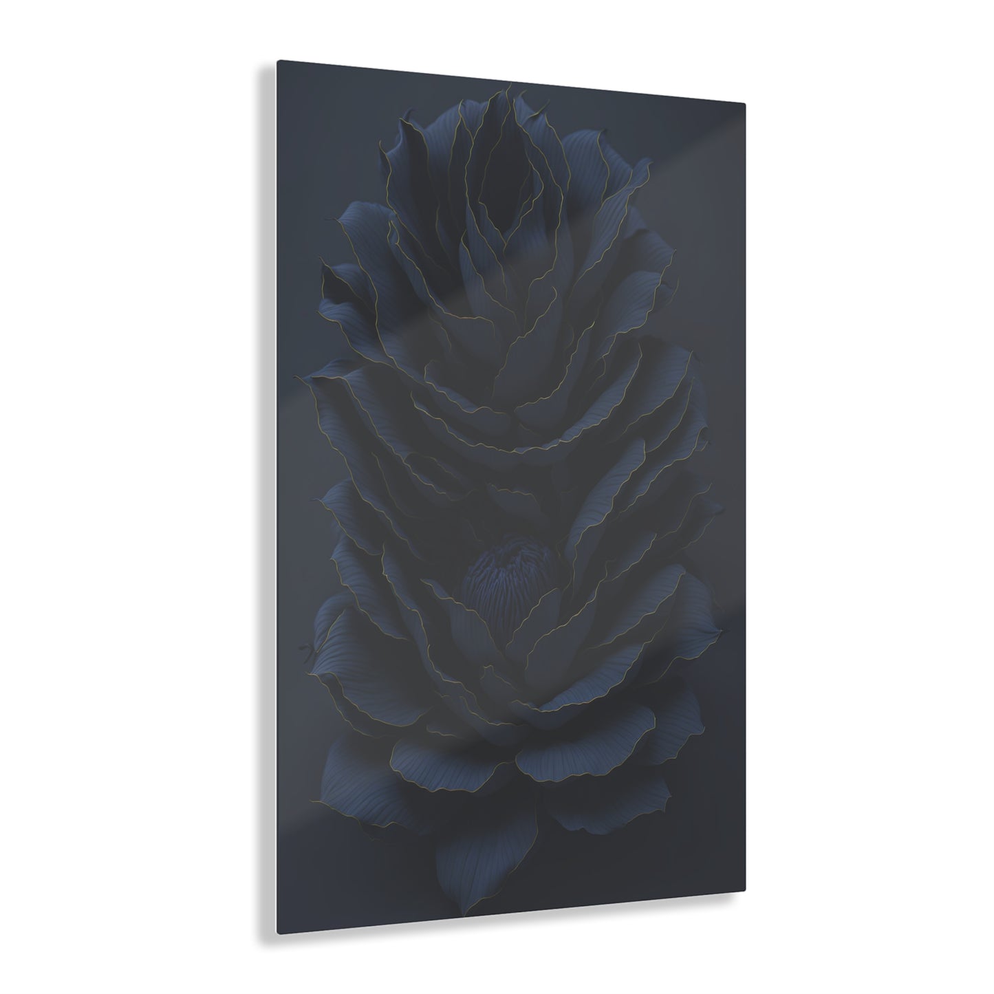 Darkest Flower Acrylic Wall art Collection of Wall Art Panels portraying dark flowers with a gothic theme for those dark art lovers 6/6