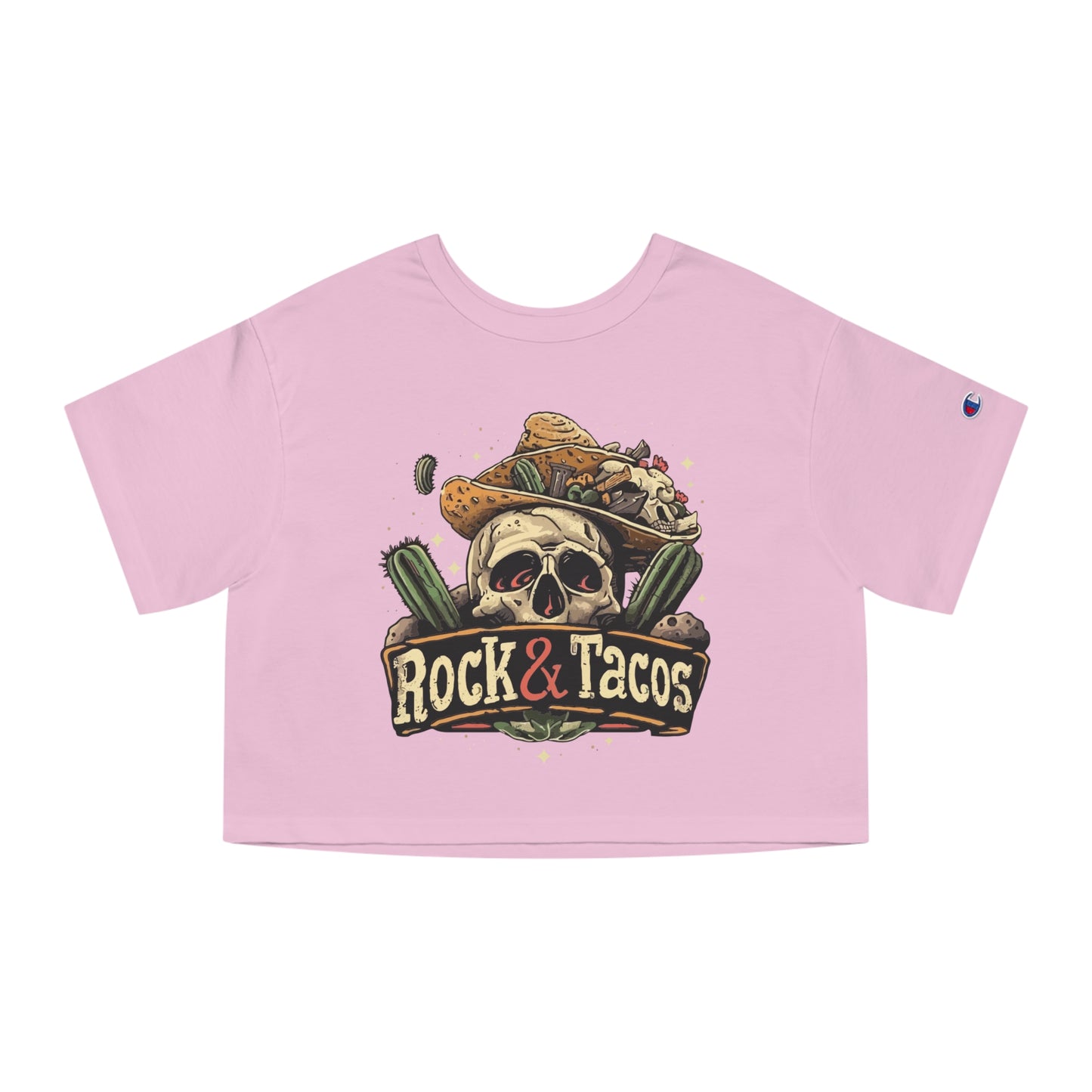 Rock & Taco's by Duane Tyree's Champion Women's Heritage Cropped T-Shirt