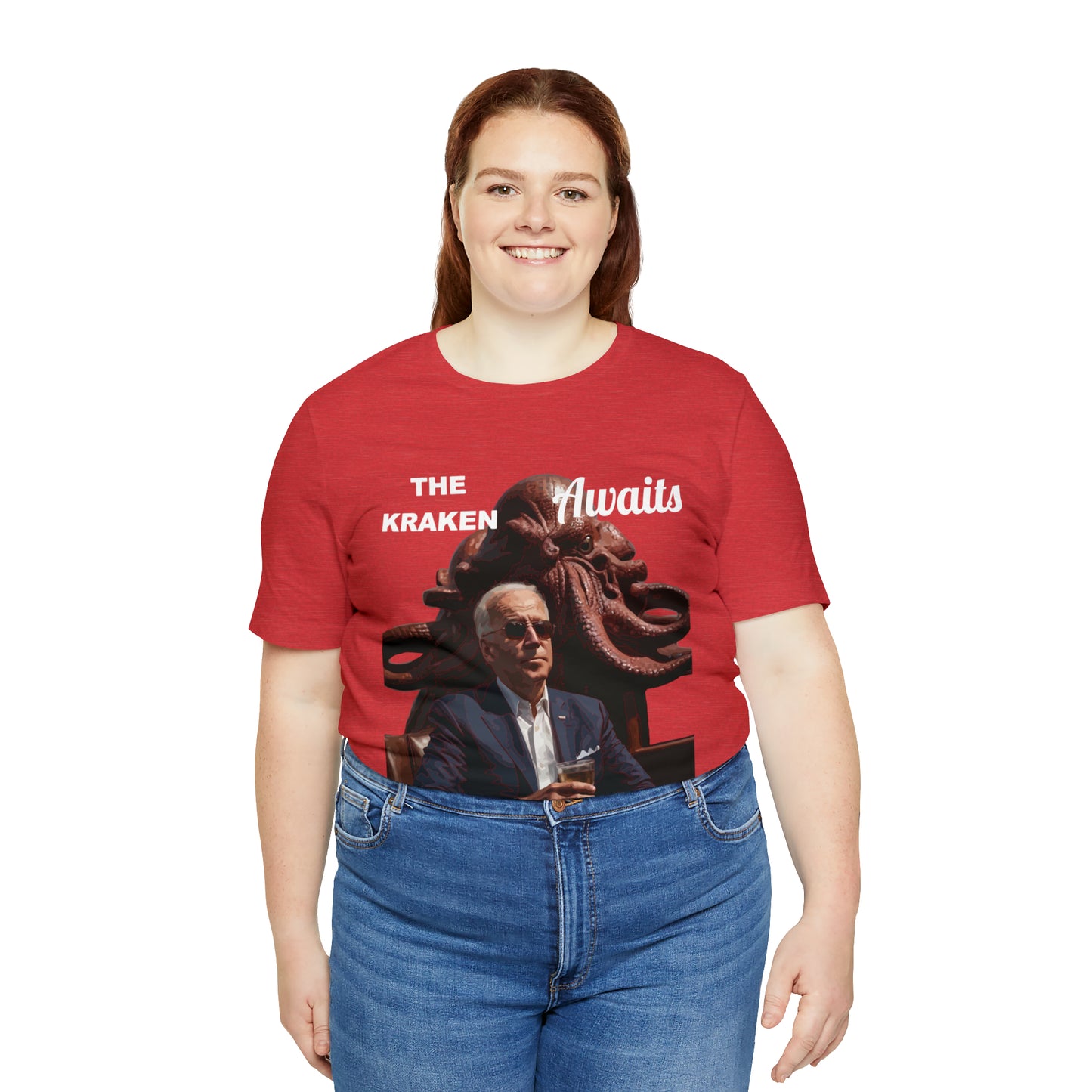 The Kraken Awaits Joe Biden tee shirt Unisex Jersey Short Sleeve Tee Powell release joe biden voter fraud trump t-shirt