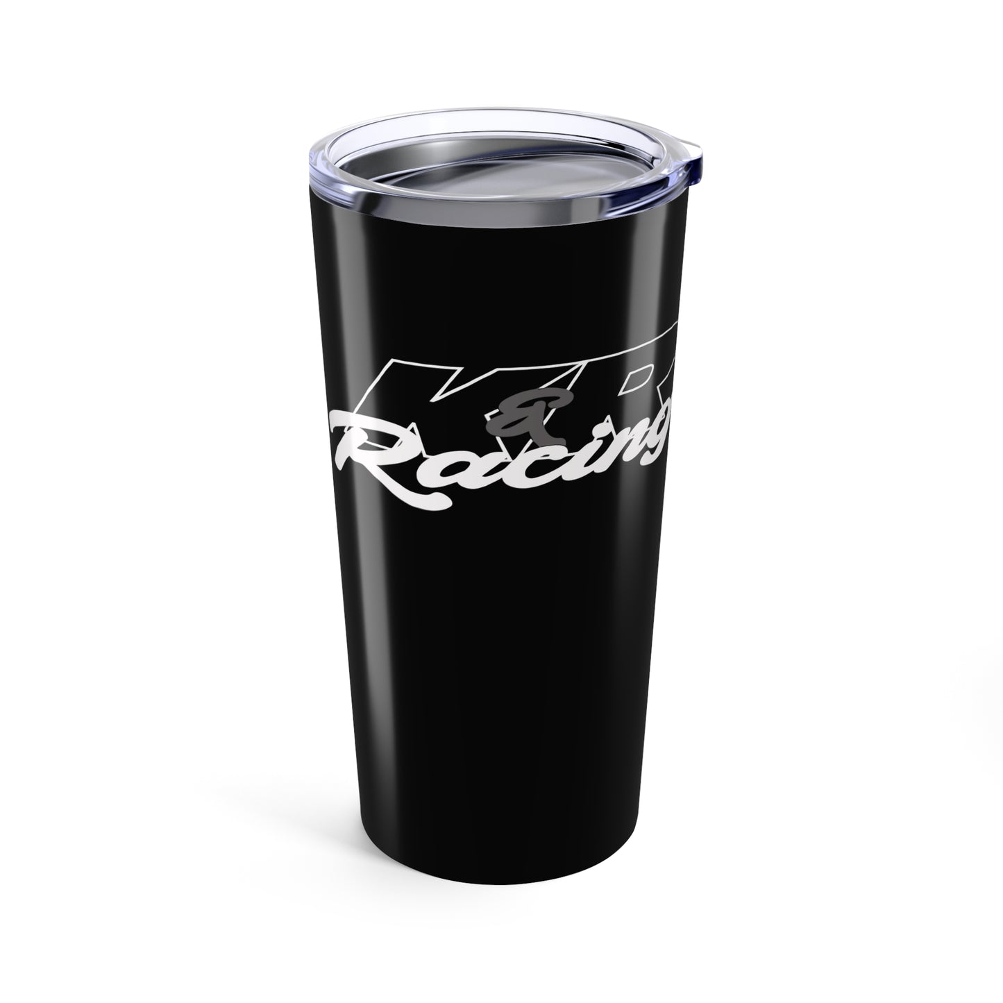 K&R Racing Black 20oz Tumbler - Stylish Insulated Drinkware for Road Trips & Everyday Use