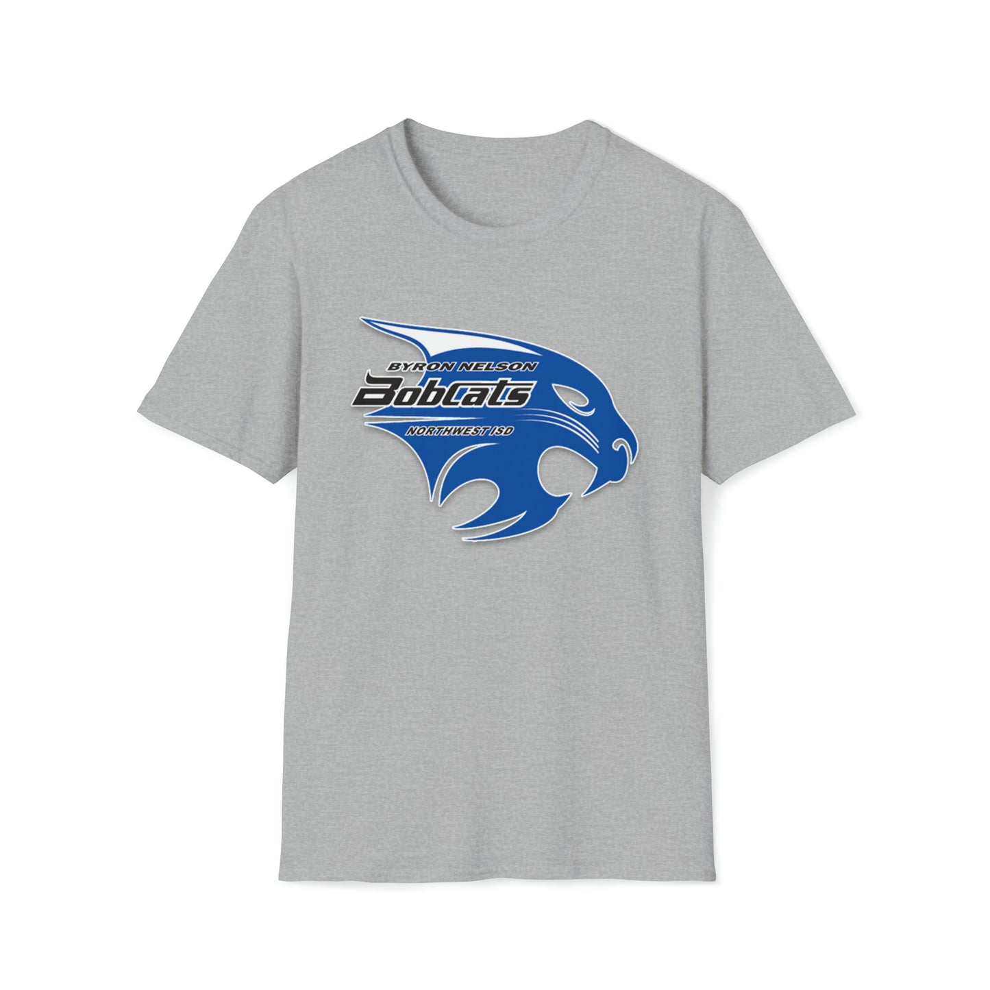 Byron Nelson Bobcats Adult sized Unisex Softstyle T-Shirt for NWISD Keller