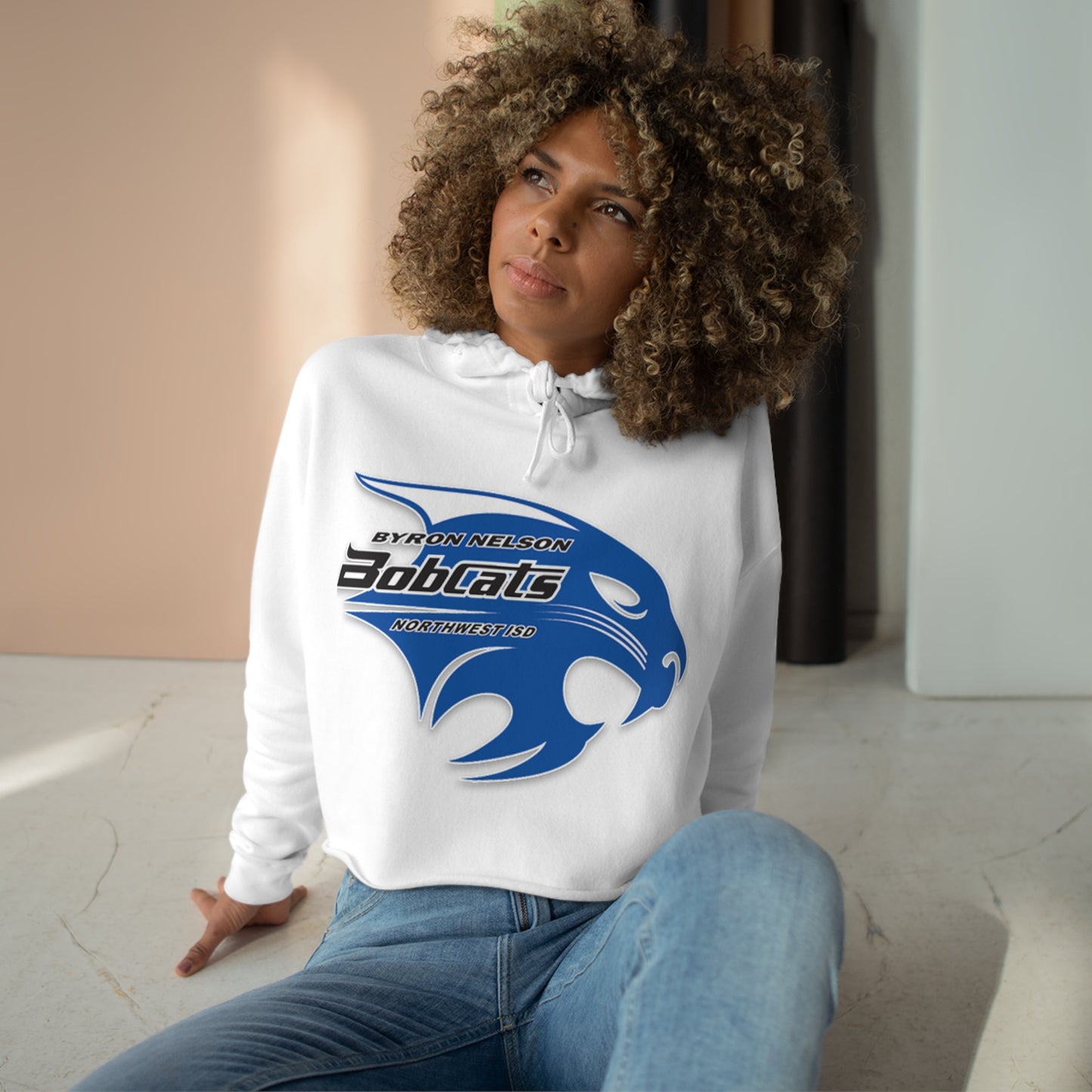 Byron Nelson Bobcats NWISD Crop Hoodie Available in 3 colors for showing team spirit in style