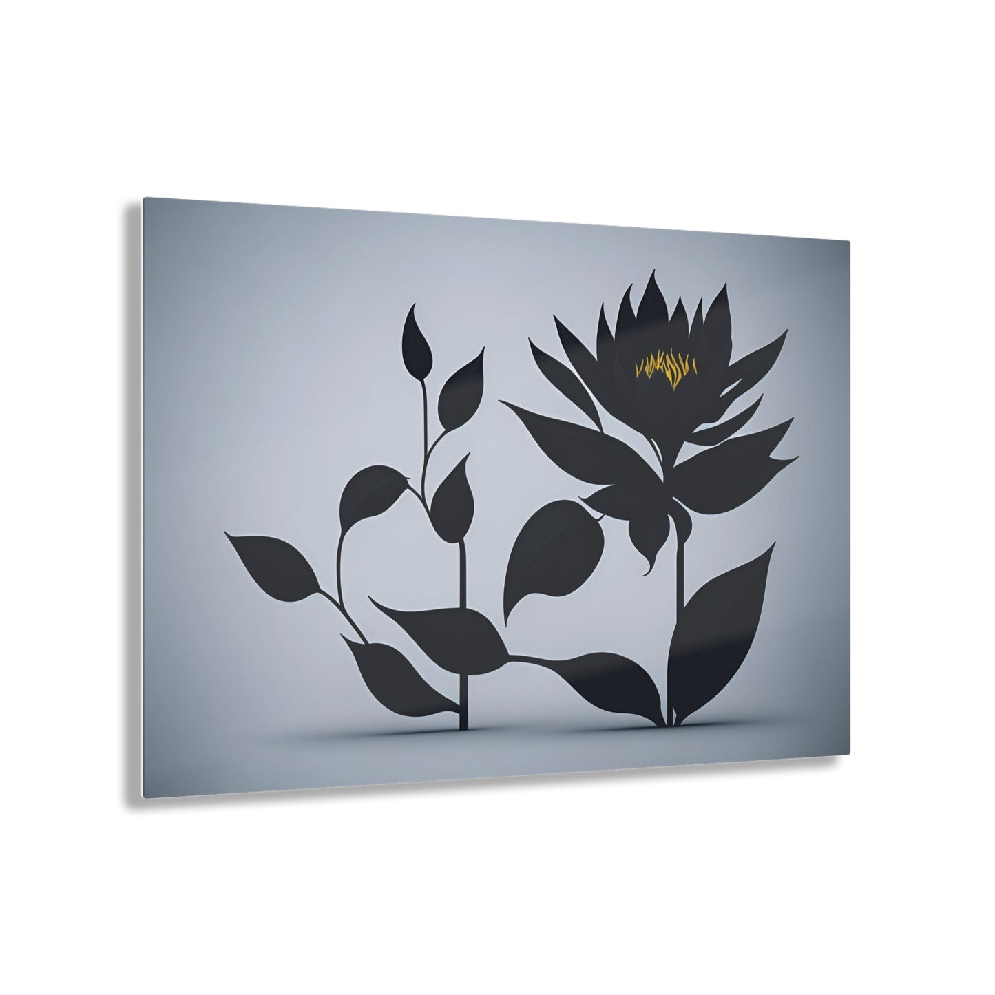 Dark Flower Acrylic Wall art Collection of Wall Art Panels portraying dark flowers with a gothic theme for those dark art lovers 2/6