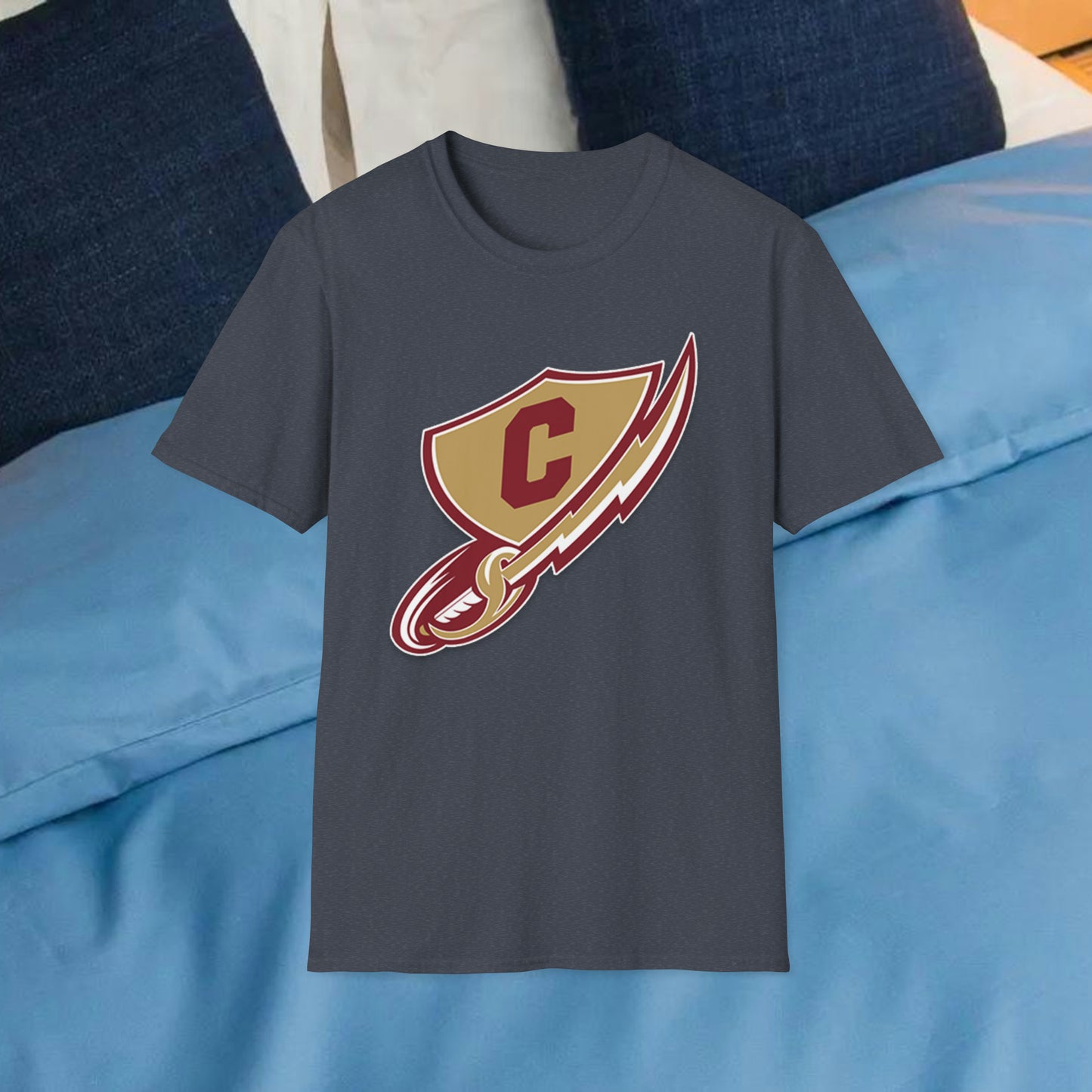 Keller Central Chargers high school Adult sized Unisex Softstyle T-Shirt for NWISD NISD in Keller