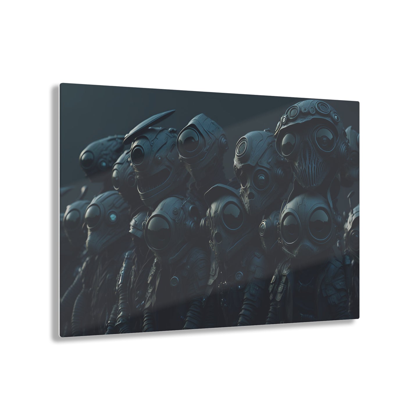 Alien Bikers Acrylic Wall Art Panels for Out of This World Decor for the gameoom bar garage or a gift v5 The Interstellar Rebels