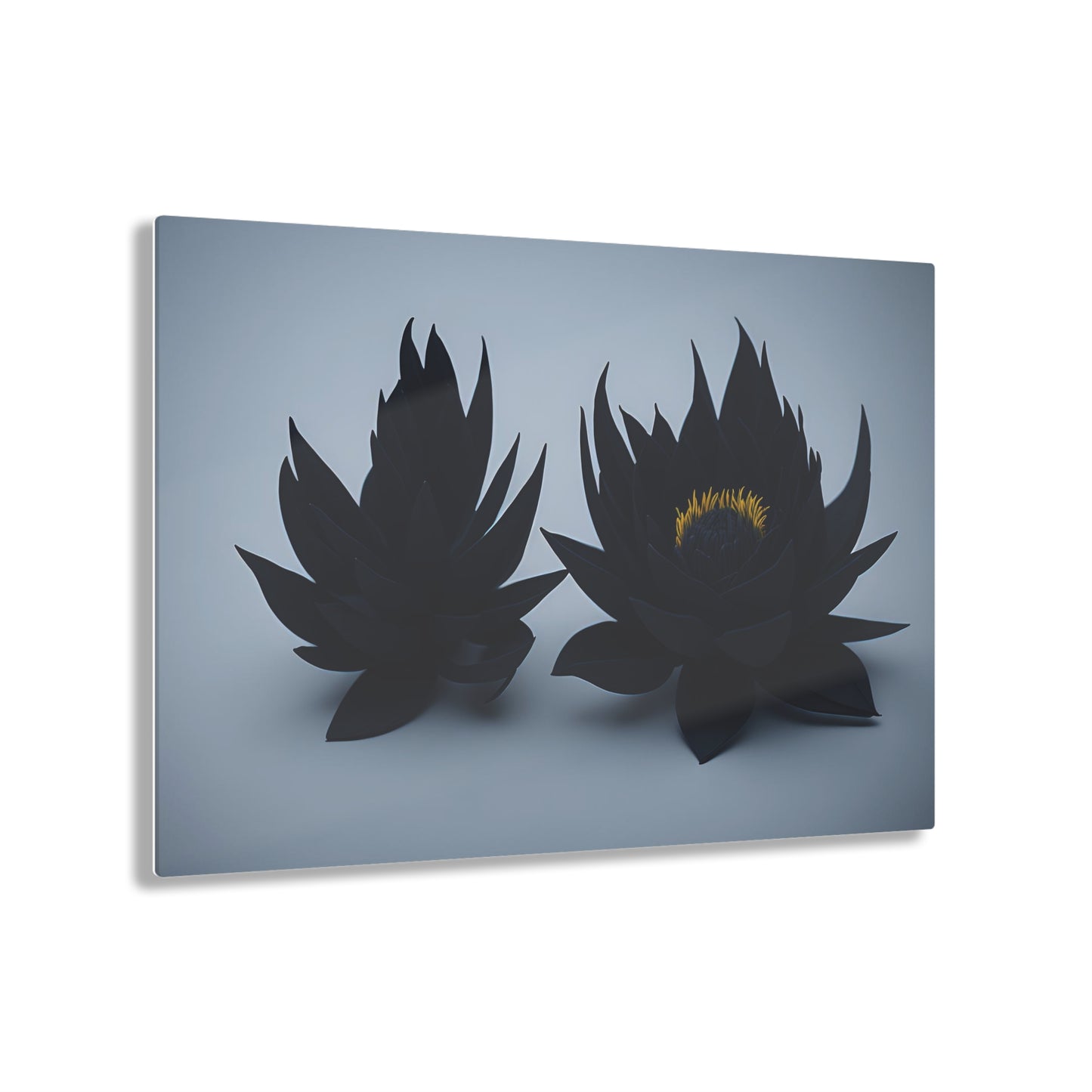 Dark Flower Acrylic Wall art Collection of Wall Art Panels portraying dark flowers with a gothic theme for those dark art lovers 5/6