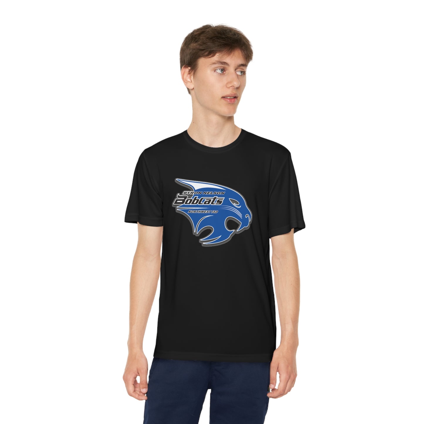 Byron Nelson Bobcats Youth Competitor Tee Keller NWISD Athletic fitting sports Tee