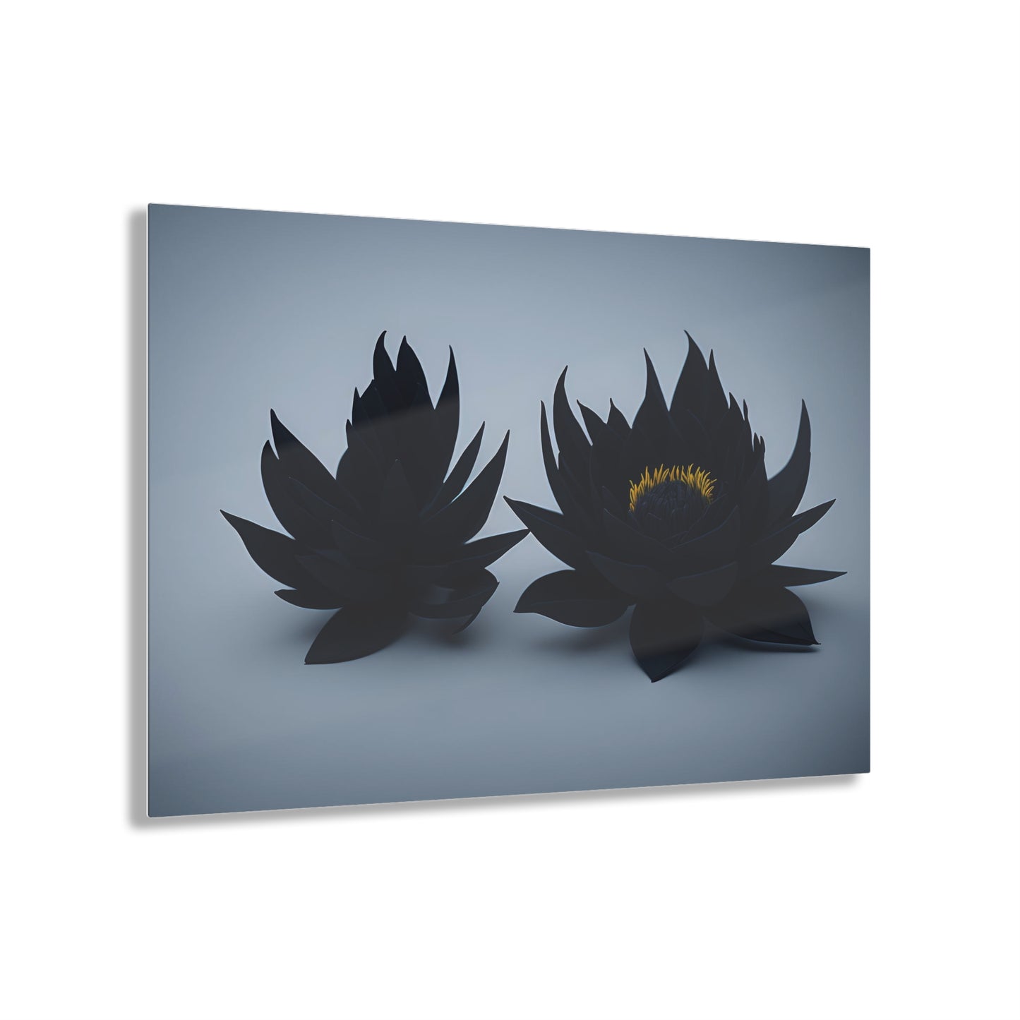 Dark Flower Acrylic Wall art Collection of Wall Art Panels portraying dark flowers with a gothic theme for those dark art lovers 5/6