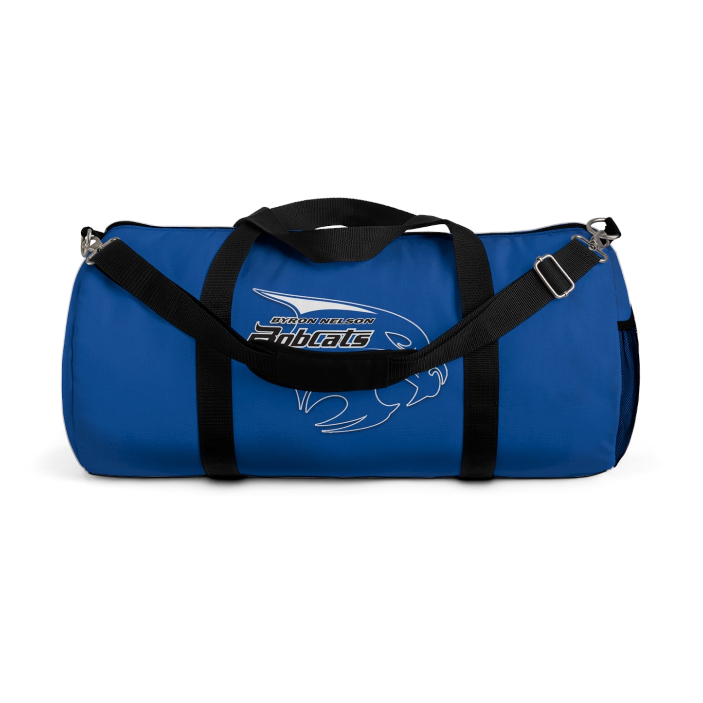 Byron Nelson Bobcats NWISD Duffel Bag available in 2 sizes for showing team spirit on and off of the field.