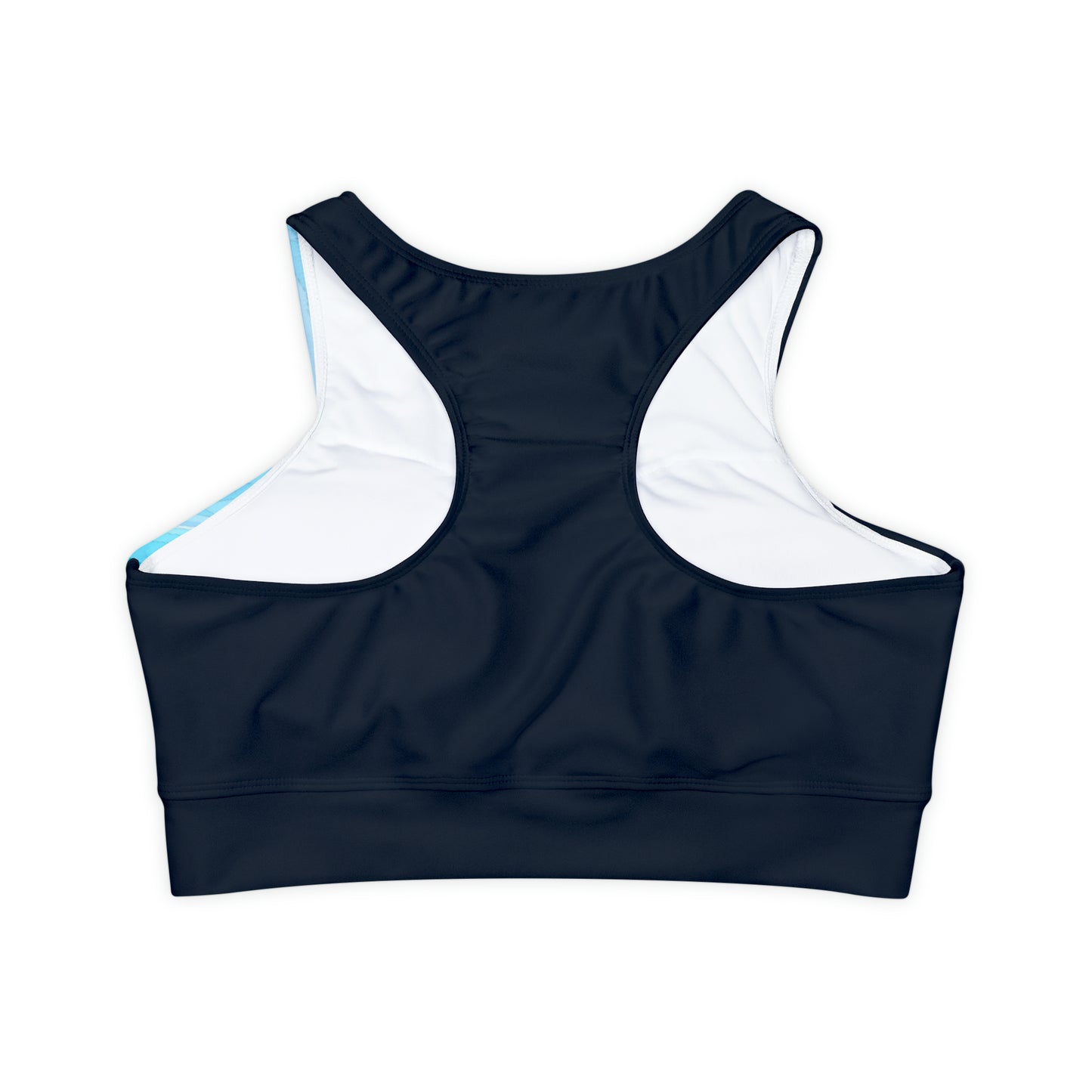 Arctic Ice Sports Bra with fully padded and lined sports bra for working out and yoga in style