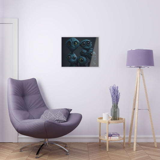 Besties in space Acrylic alien Wall Art Panels for best friends as gifts or for the kids room design v6