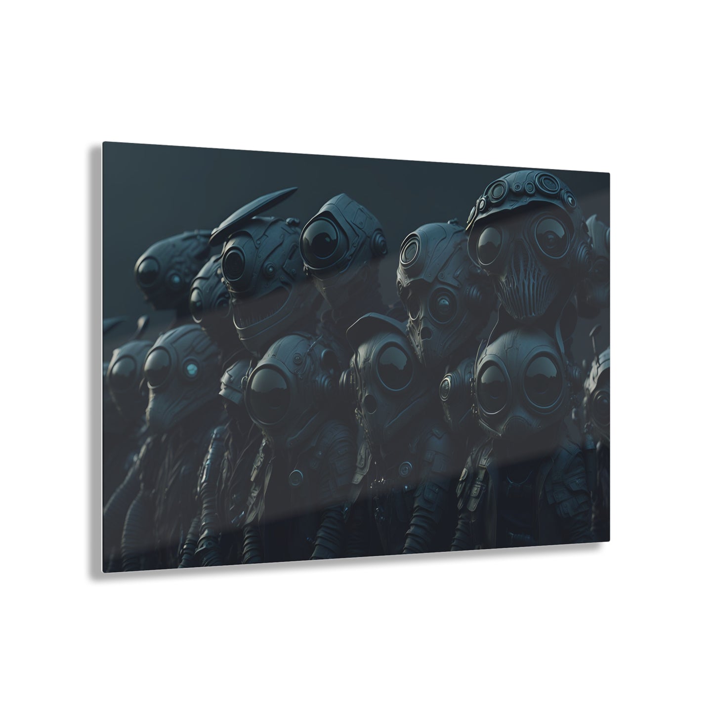 Alien Bikers Acrylic Wall Art Panels for Out of This World Decor for the gameoom bar garage or a gift v5 The Interstellar Rebels