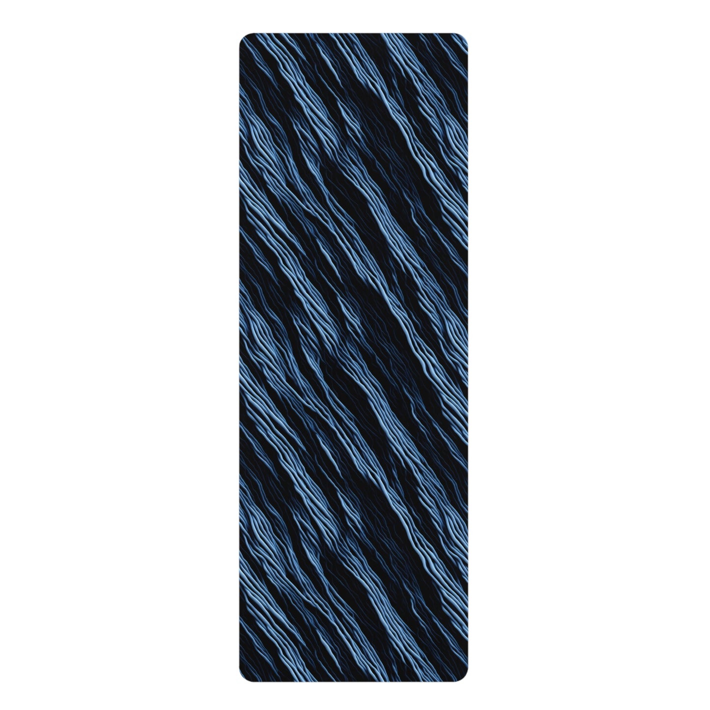 Electric blue Yoga Mat for working out in style with electric blue marble design that looks awesome