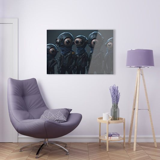 Alien Bikers Acrylic Wall Art Panels for Out of This World Decor for the gameoom bar garage or a gift v3 The Outer Space Outlaws