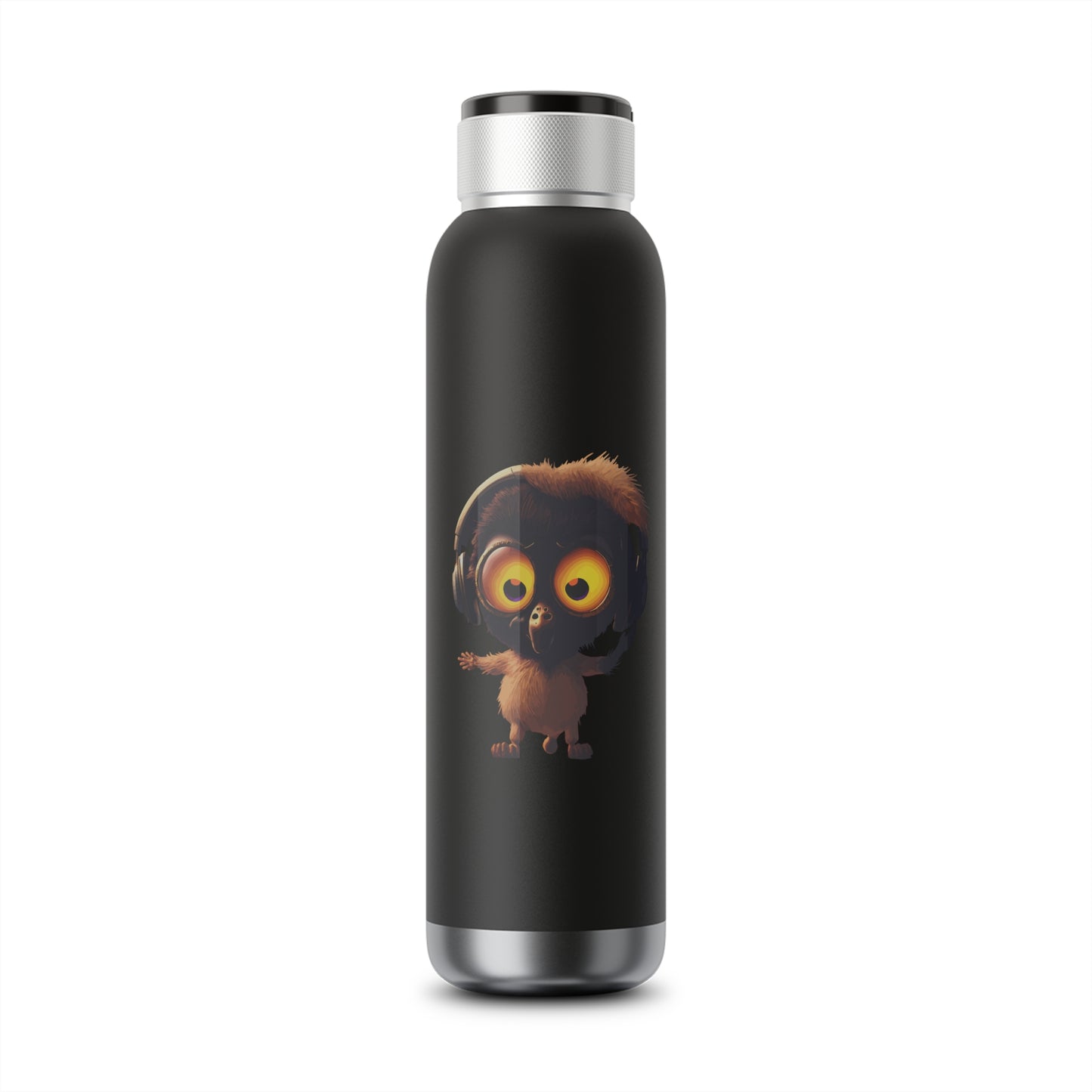 Bird Bluetooth Water Bottle 22oz bird with headphones built in bluetooth speaker copper vacuum infused cold drinks with LCD lights