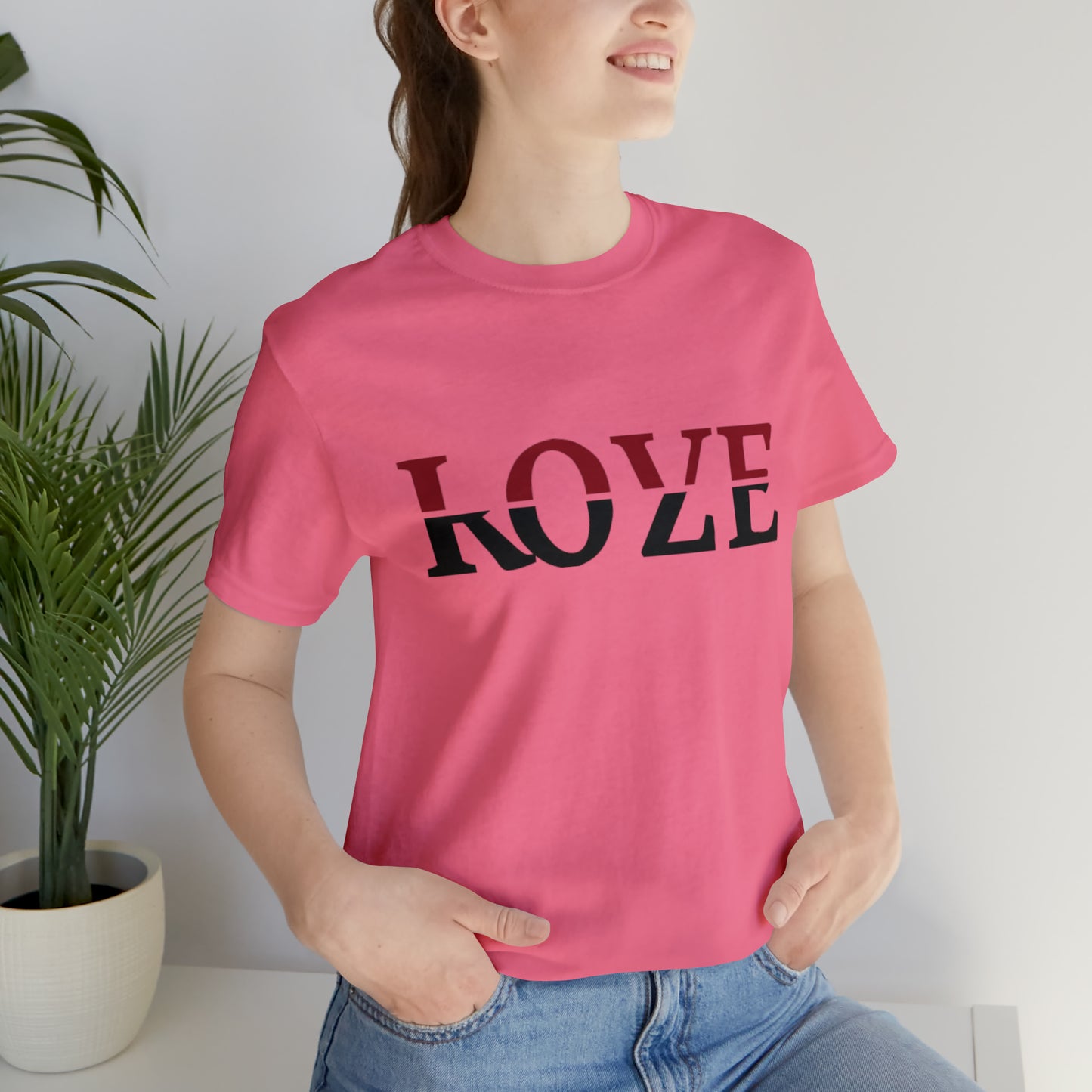 Love Roze unisex jersey short sleeve tee available in 7 gorgeous colors