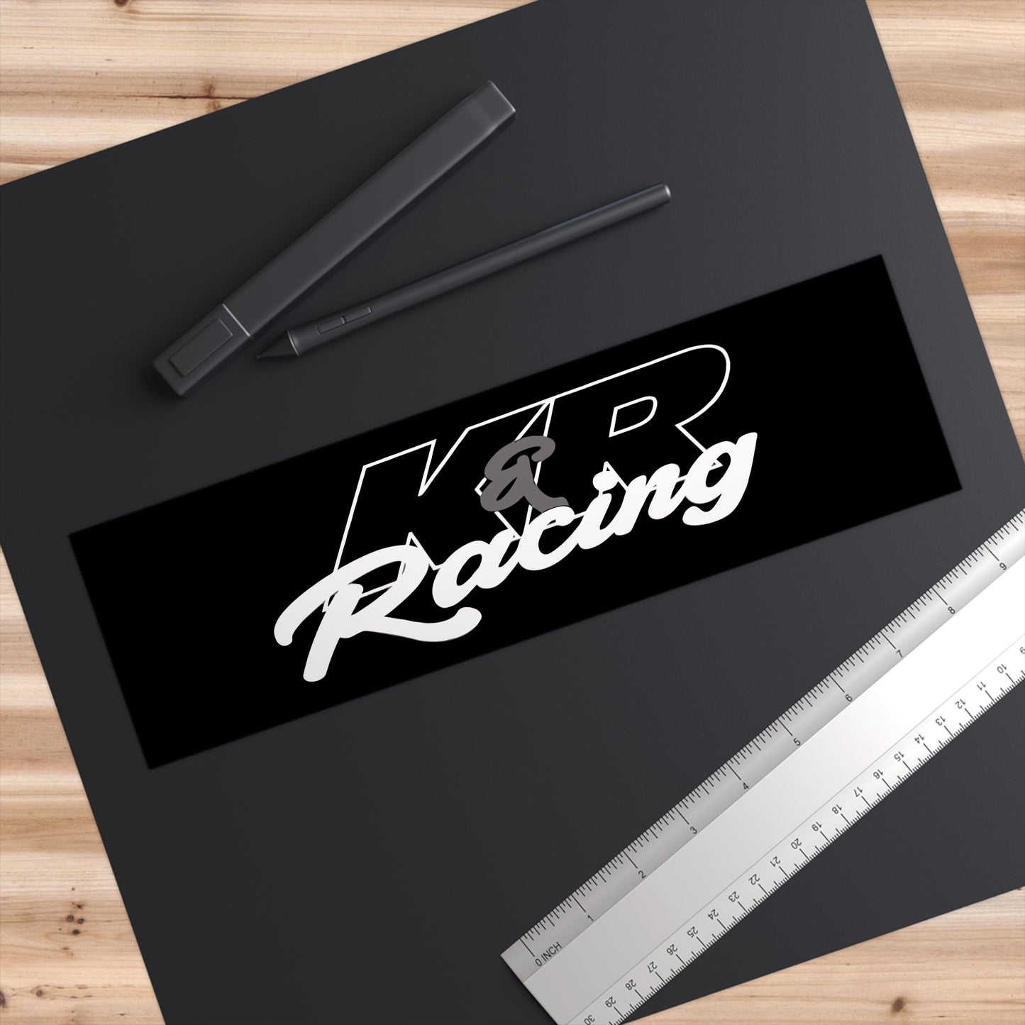 K&R Racing Bumper Stickers - Perfect for Car Enthusiasts and Racing Fans