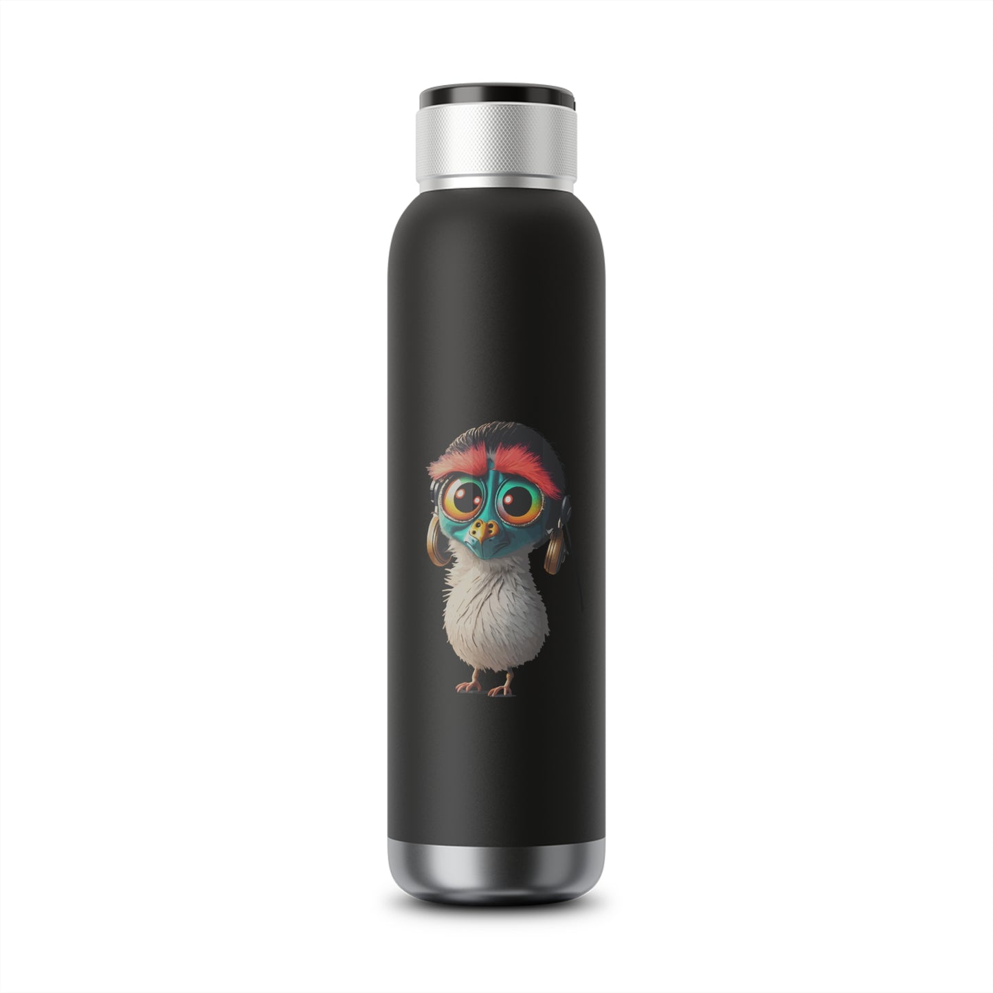 Bird Bluetooth Water Bottle 22oz headphones bird headphones built in bluetooth speaker copper vacuum infused cold drinks music lcd lights