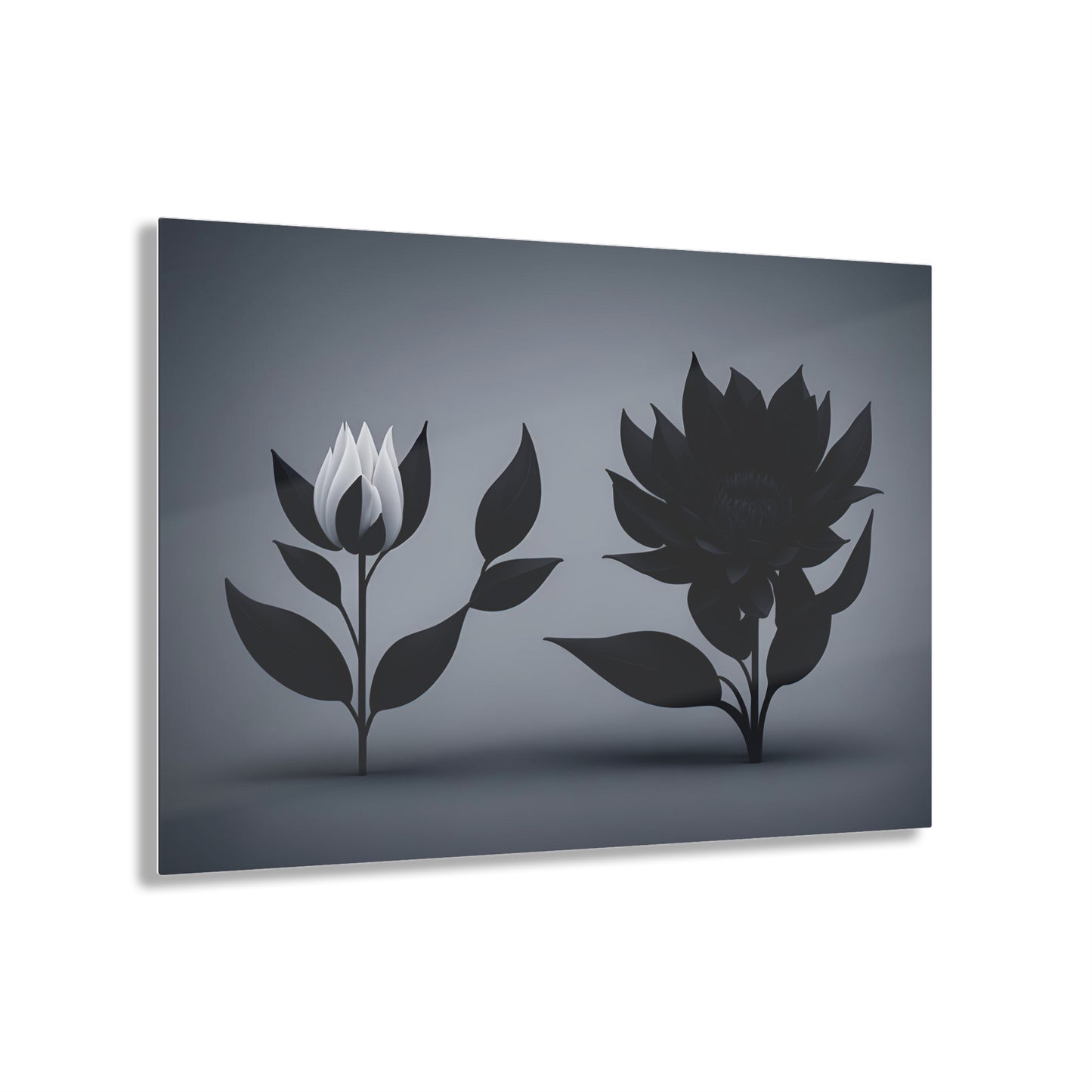 Dark Flower Acrylic Wall art Collection of Wall Art Panels portraying dark flowers with a gothic theme for those dark art lovers 6/6