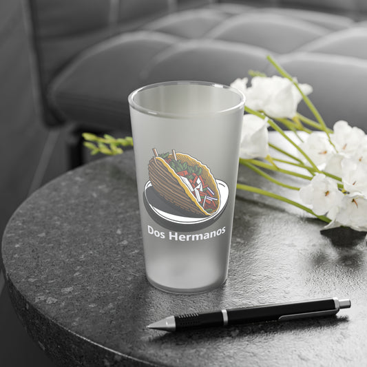 Personalized Business Frosted Pint Glasses 16oz We can add your logo to these glasses and for extra we can create your logo for you