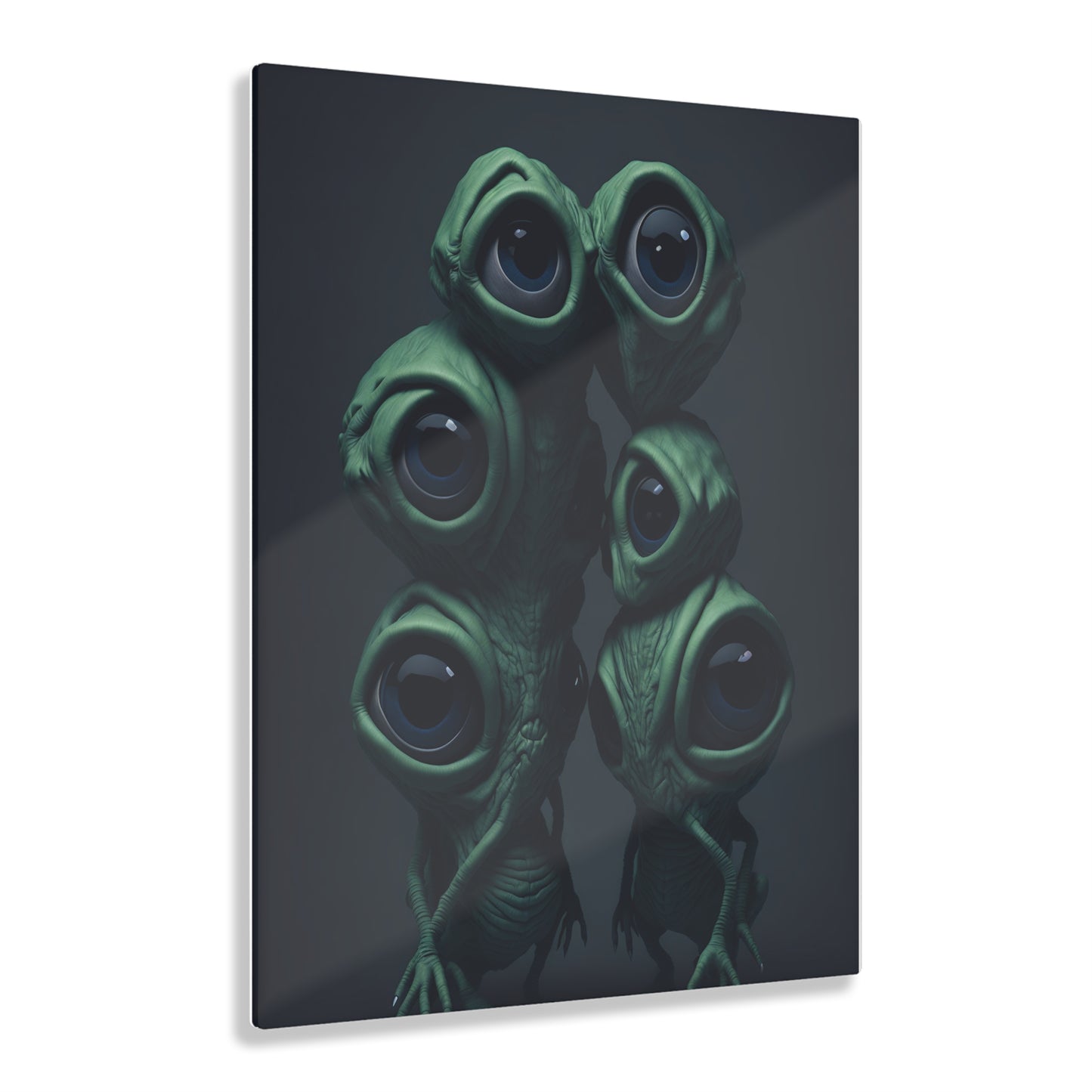 Besties in space Acrylic alien Wall Art Panels for best friends as gifts or for the kids room design v2