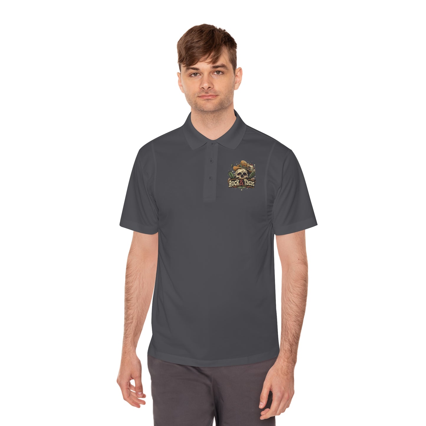 Rock & Taco's by Duane Tyree Men's Sport Polo Shirt