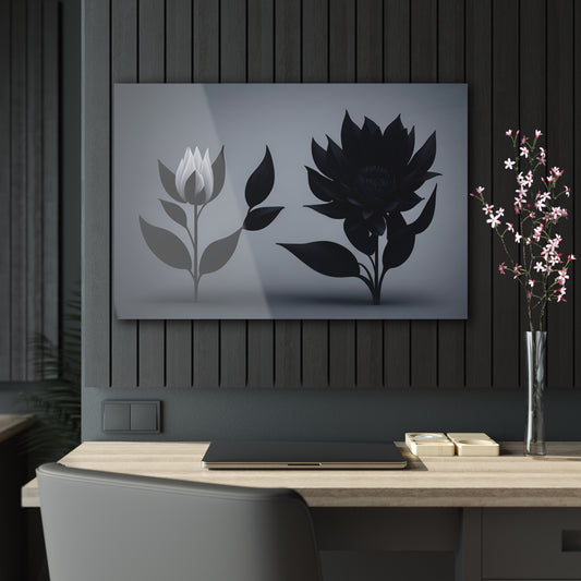 Dark Flower Acrylic Wall art Collection of Wall Art Panels portraying dark flowers with a gothic theme for those dark art lovers 6/6