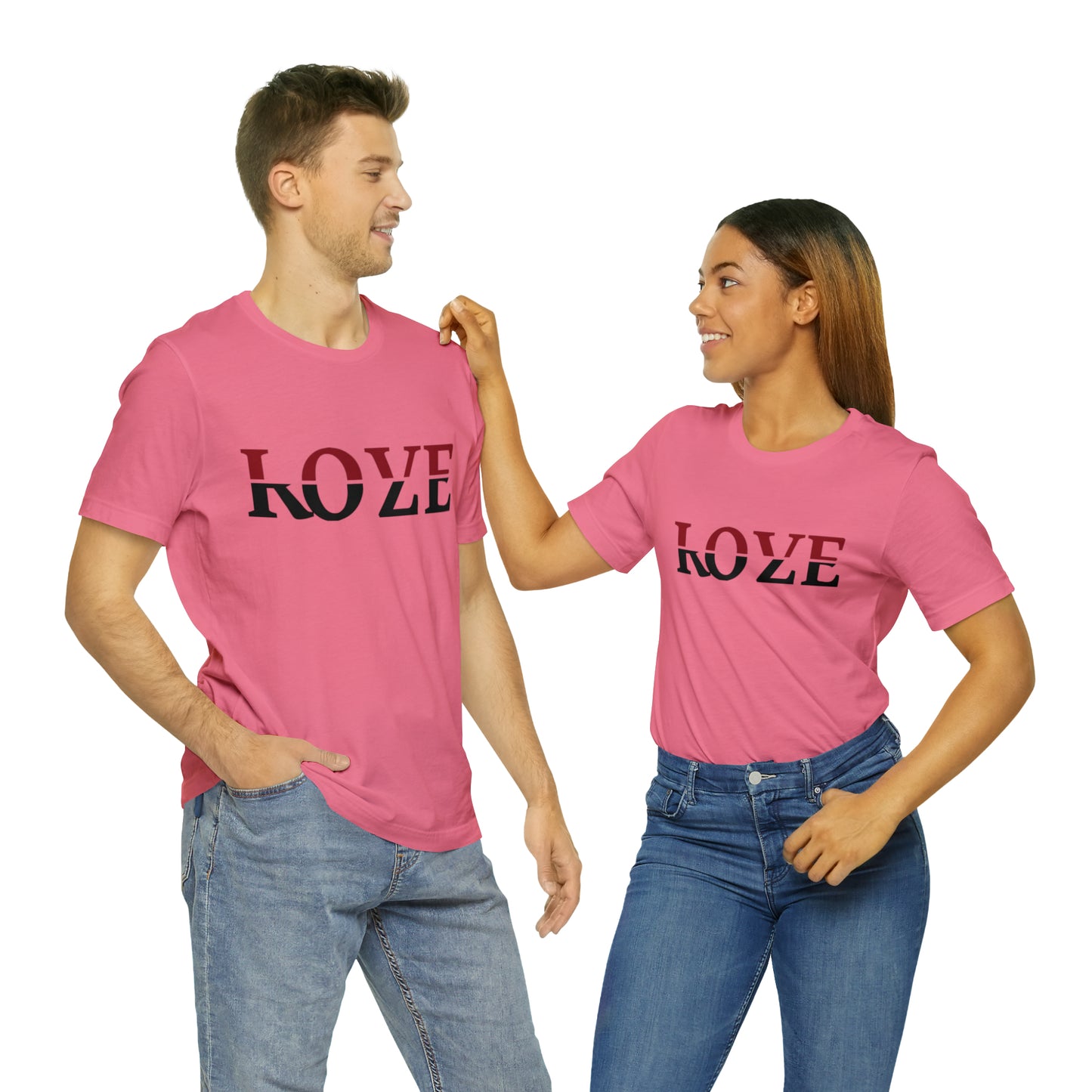 Love Roze unisex jersey short sleeve tee available in 7 gorgeous colors