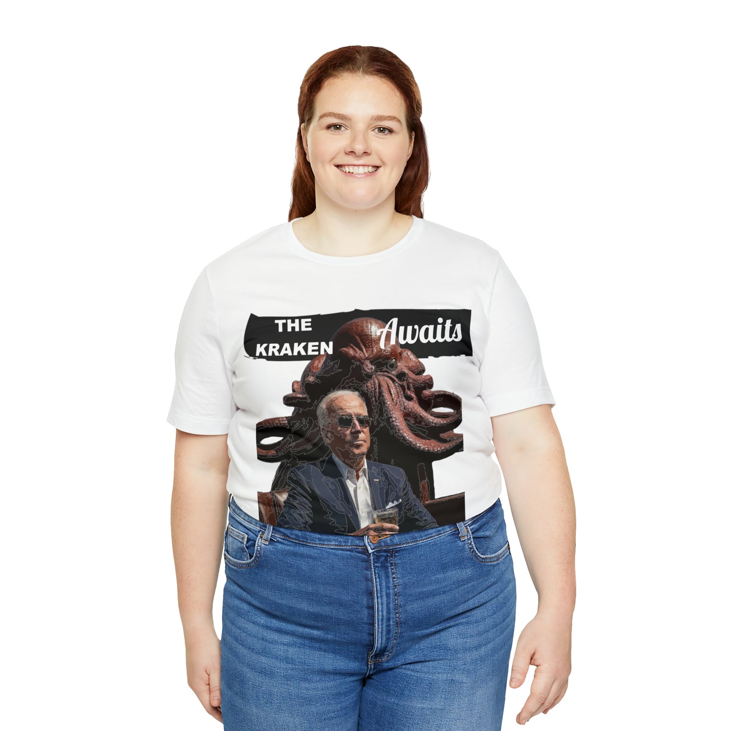 The Kraken Awaits Joe Biden tee shirt Unisex Jersey Short Sleeve Tee Powell release joe biden voter fraud trump t-shirt