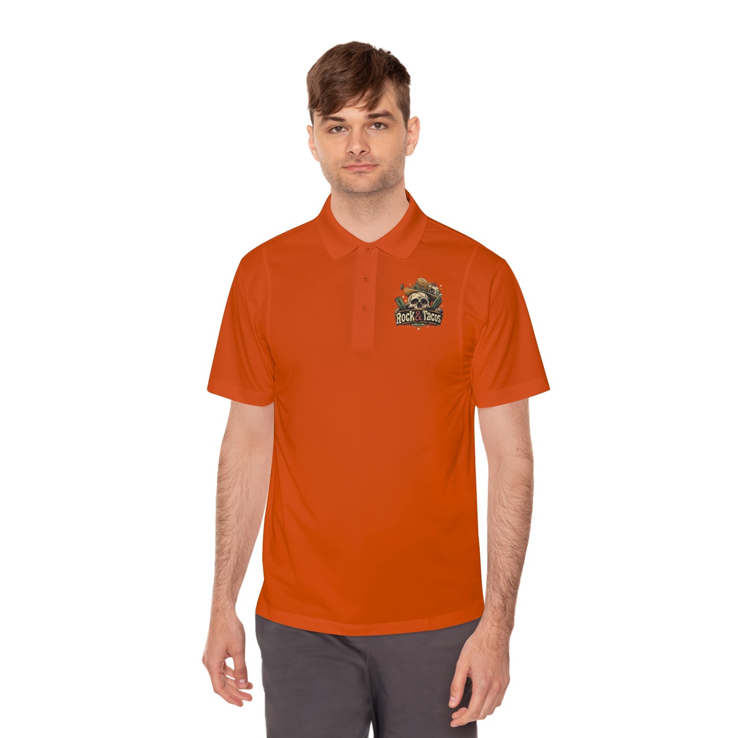 Rock & Taco's by Duane Tyree Men's Sport Polo Shirt