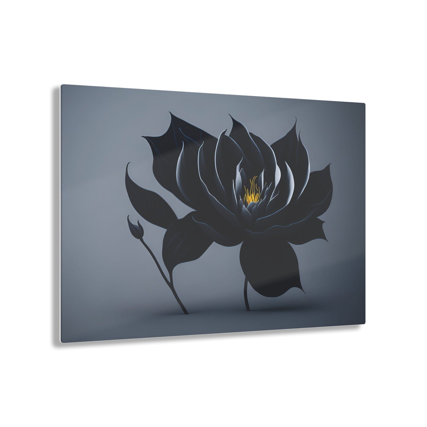 Dark Flower Acrylic Wall art Collection of Wall Art Panels portraying dark flowers with a gothic theme for those dark art lovers 4/6