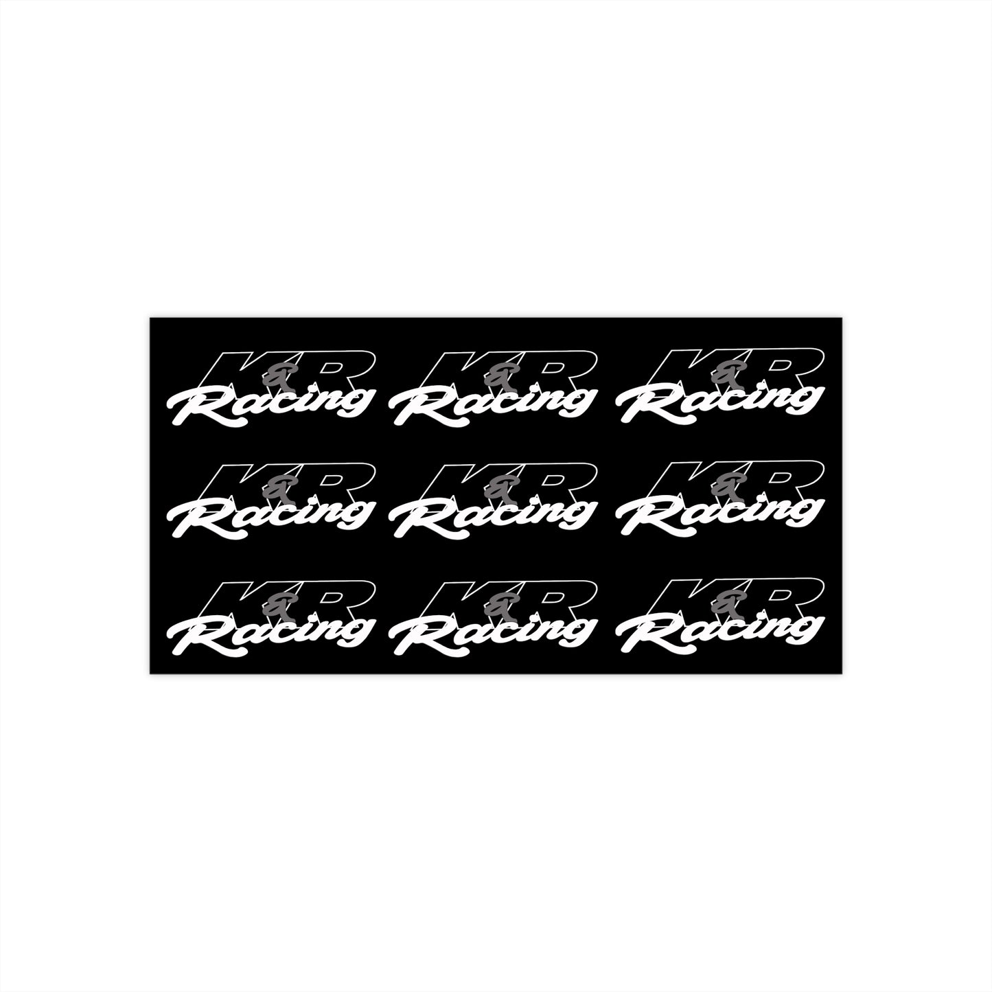 K&R Racing Bumper Stickers - Perfect for Car Enthusiasts and Racing Fans