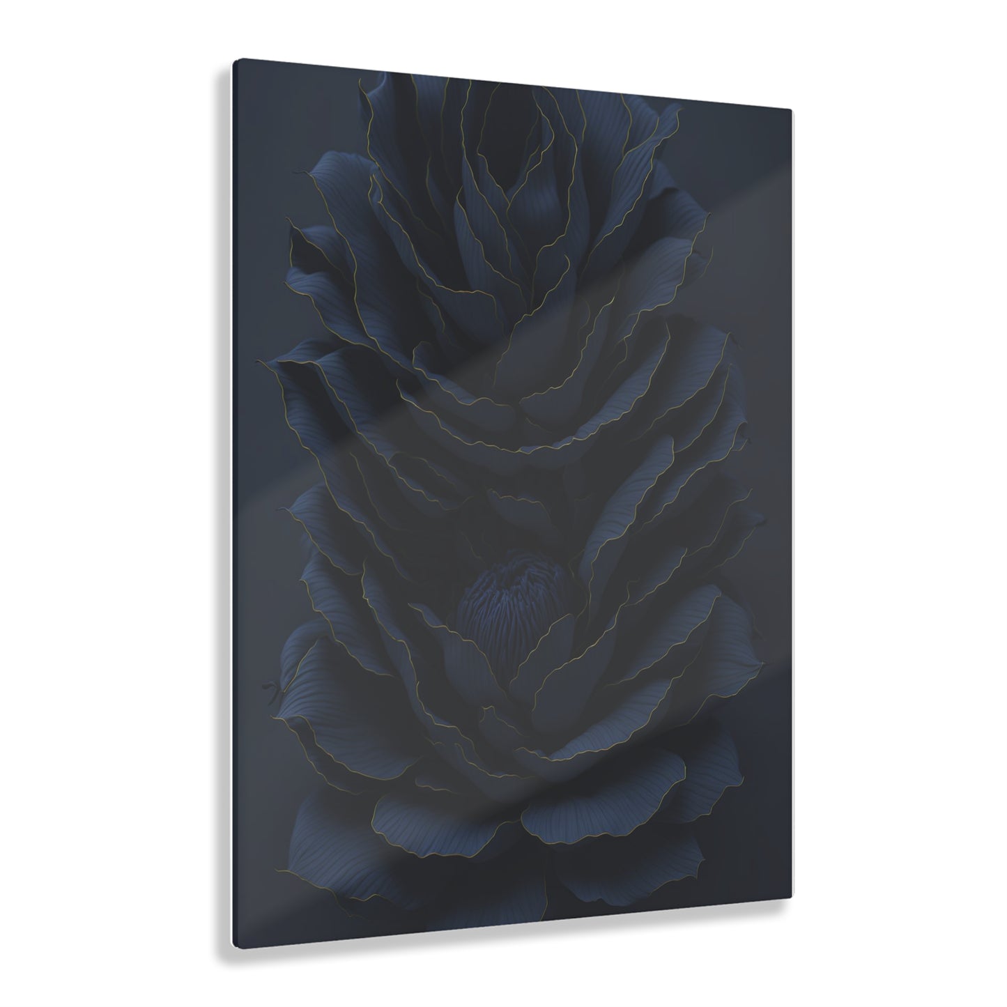 Darkest Flower Acrylic Wall art Collection of Wall Art Panels portraying dark flowers with a gothic theme for those dark art lovers 6/6