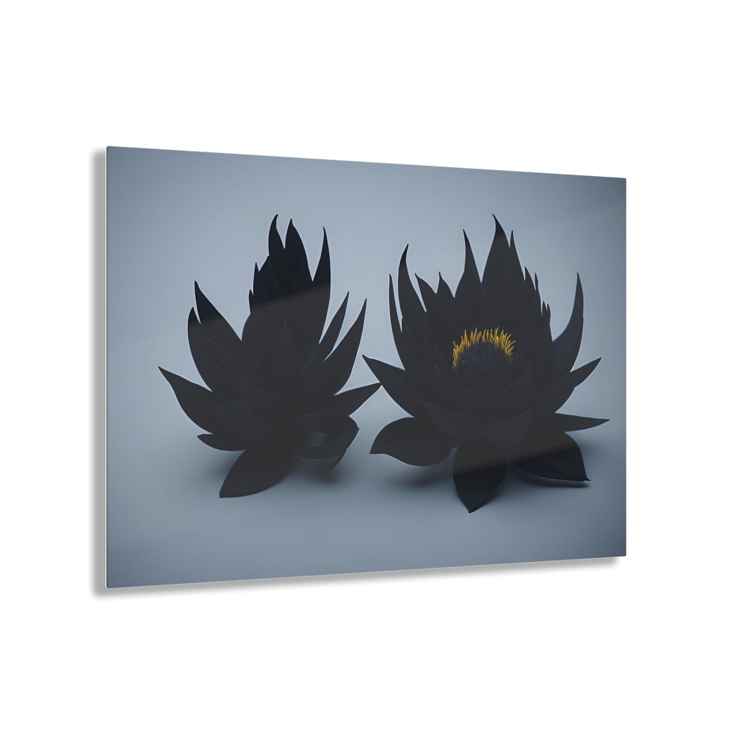 Dark Flower Acrylic Wall art Collection of Wall Art Panels portraying dark flowers with a gothic theme for those dark art lovers 5/6