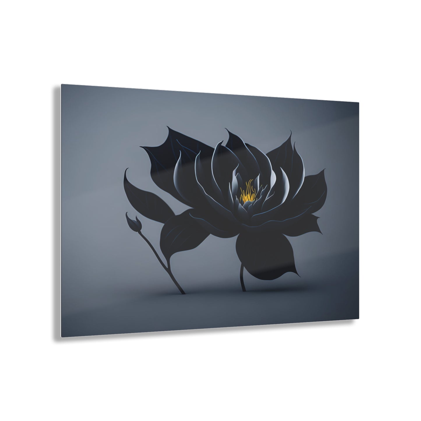 Dark Flower Acrylic Wall art Collection of Wall Art Panels portraying dark flowers with a gothic theme for those dark art lovers 4/6