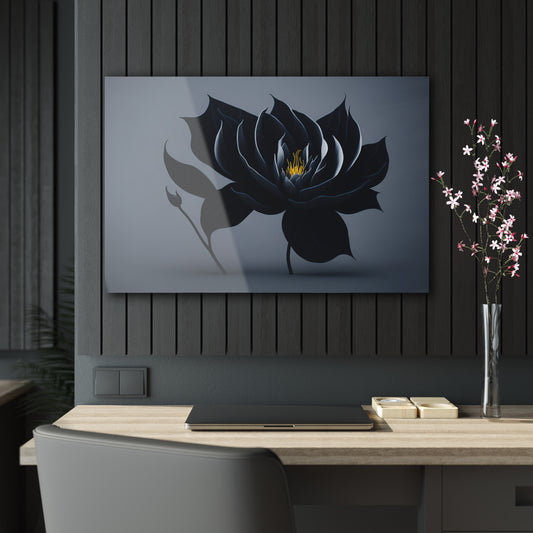 Dark Flower Acrylic Wall art Collection of Wall Art Panels portraying dark flowers with a gothic theme for those dark art lovers 4/6