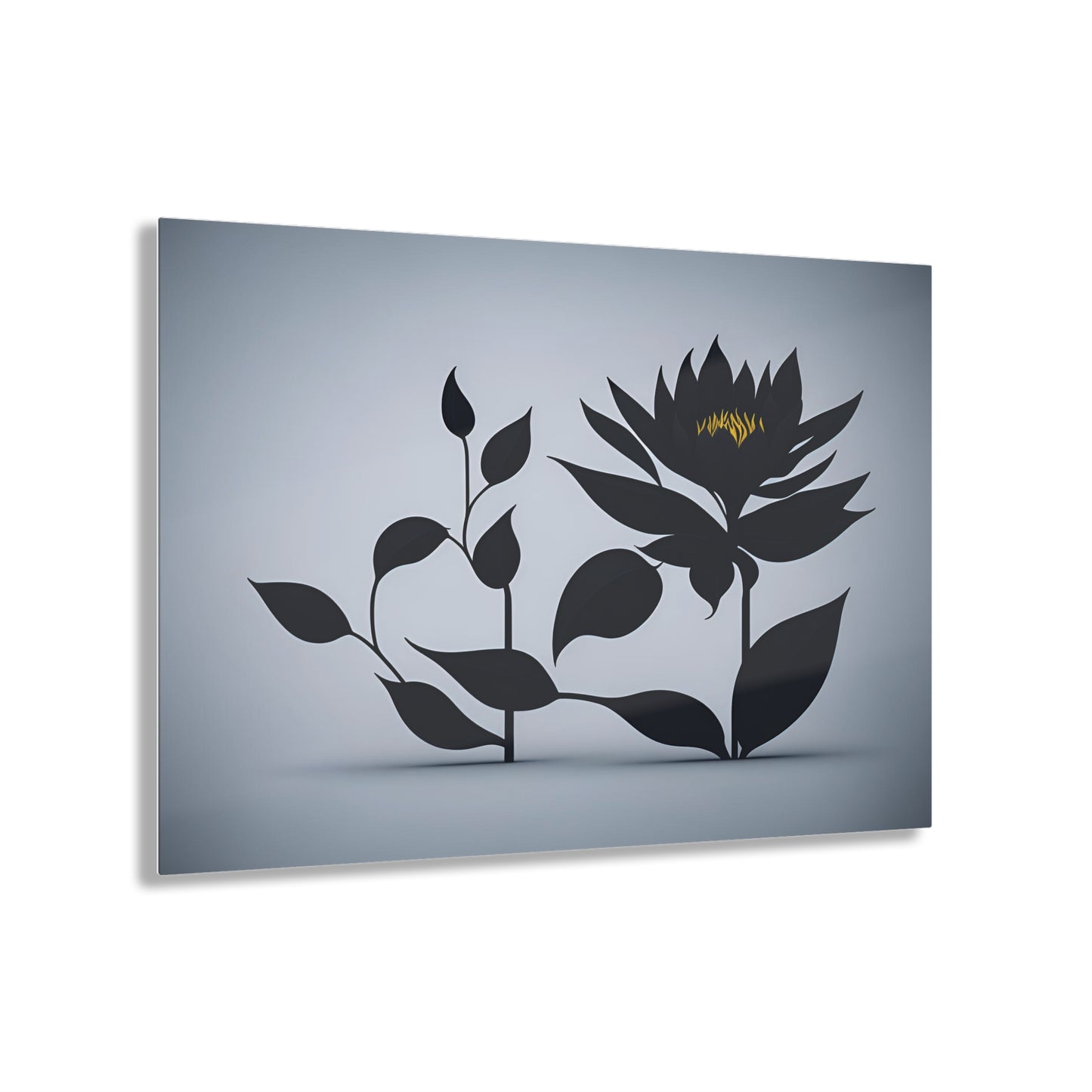 Dark Flower Acrylic Wall art Collection of Wall Art Panels portraying dark flowers with a gothic theme for those dark art lovers 2/6