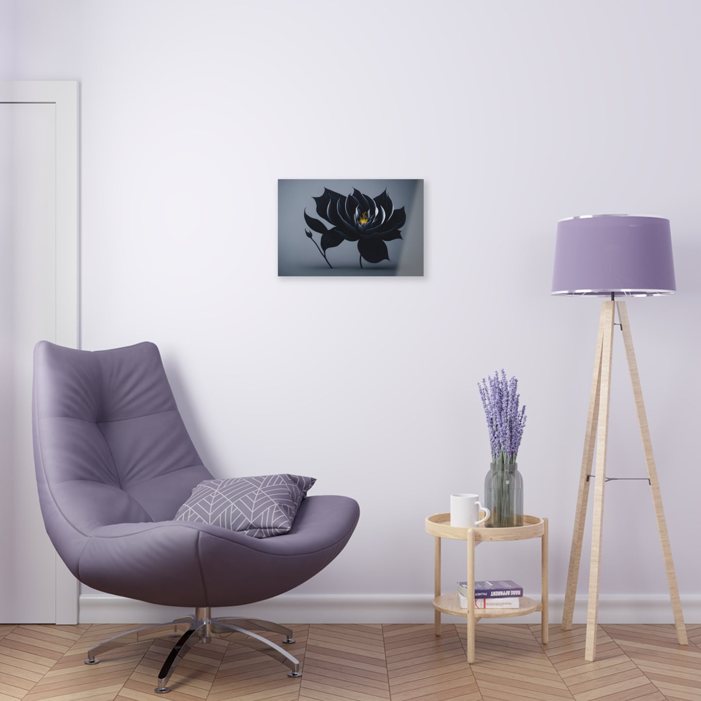 Dark Flower Acrylic Wall art Collection of Wall Art Panels portraying dark flowers with a gothic theme for those dark art lovers 4/6