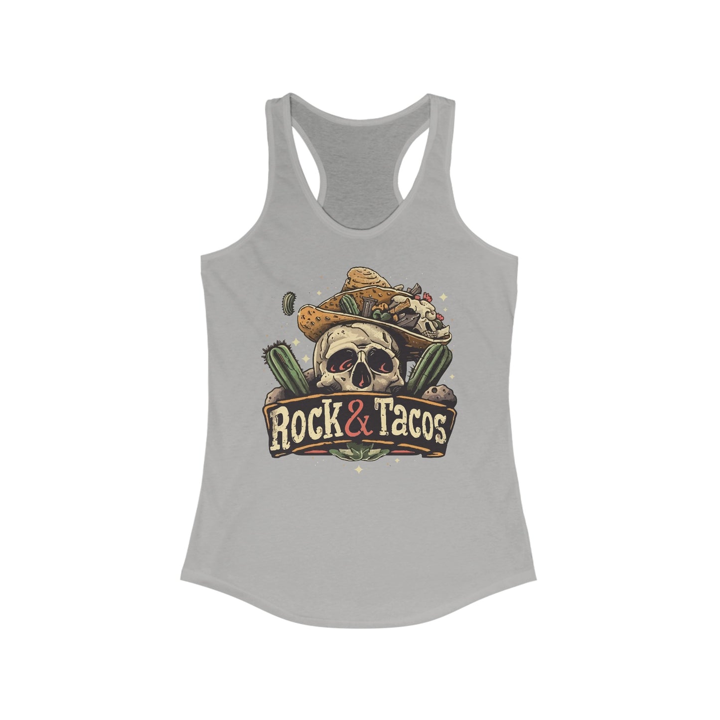 Rock & Taco's by Duane Tyree Women's Ideal Racerback Tank