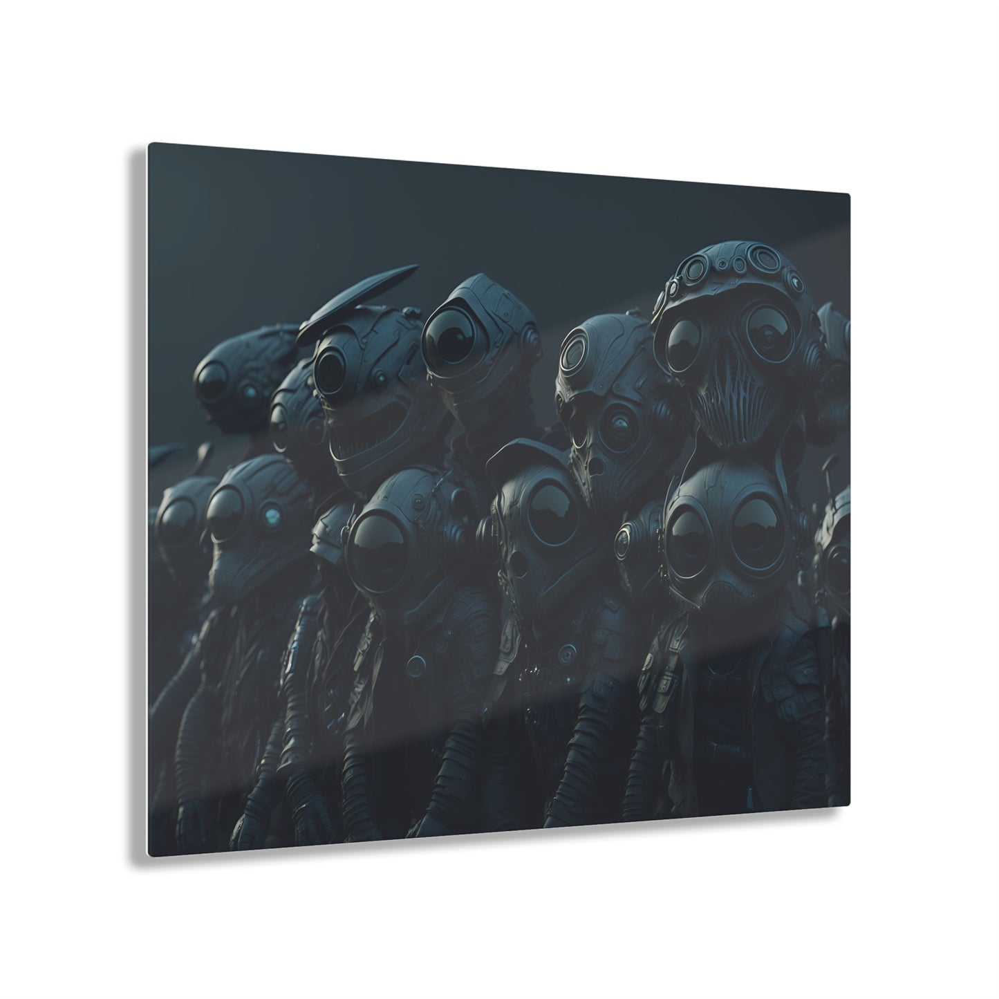 Alien Bikers Acrylic Wall Art Panels for Out of This World Decor for the gameoom bar garage or a gift v5 The Interstellar Rebels