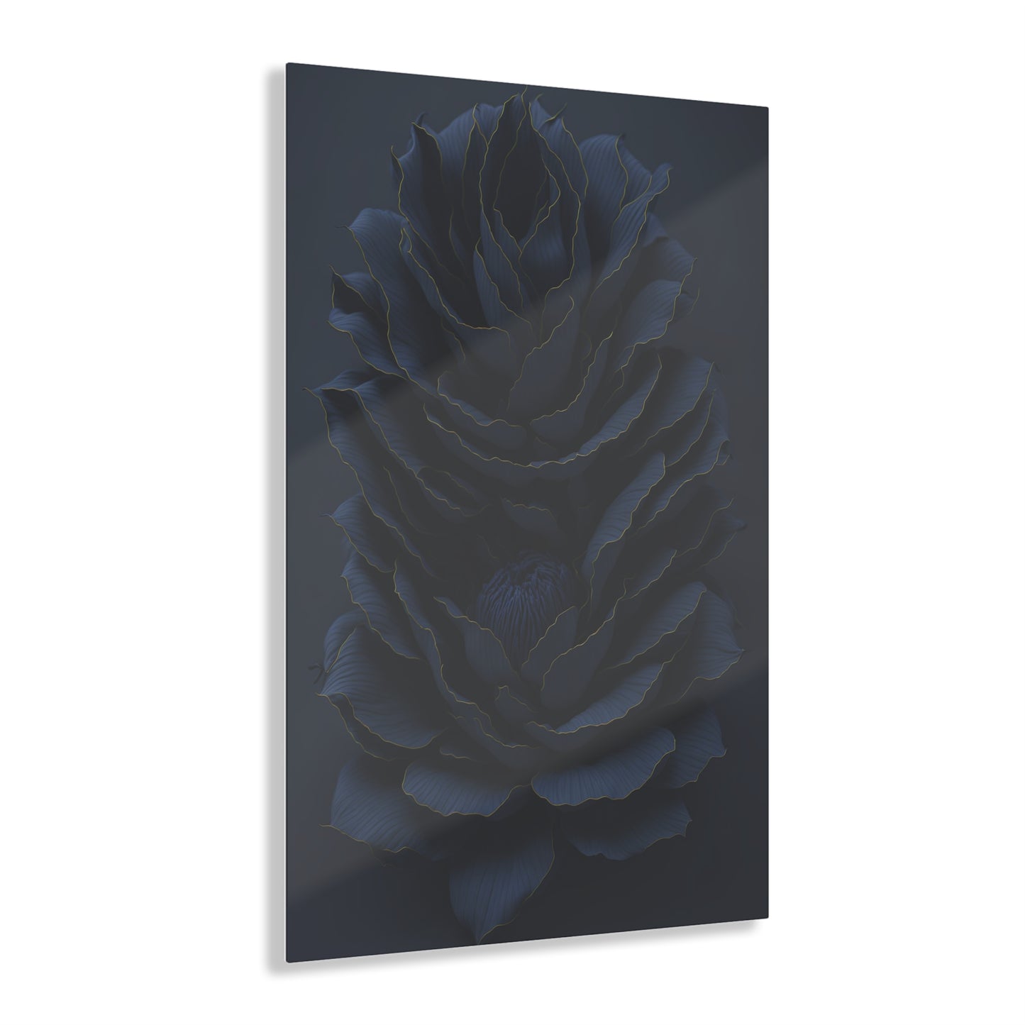 Darkest Flower Acrylic Wall art Collection of Wall Art Panels portraying dark flowers with a gothic theme for those dark art lovers 6/6